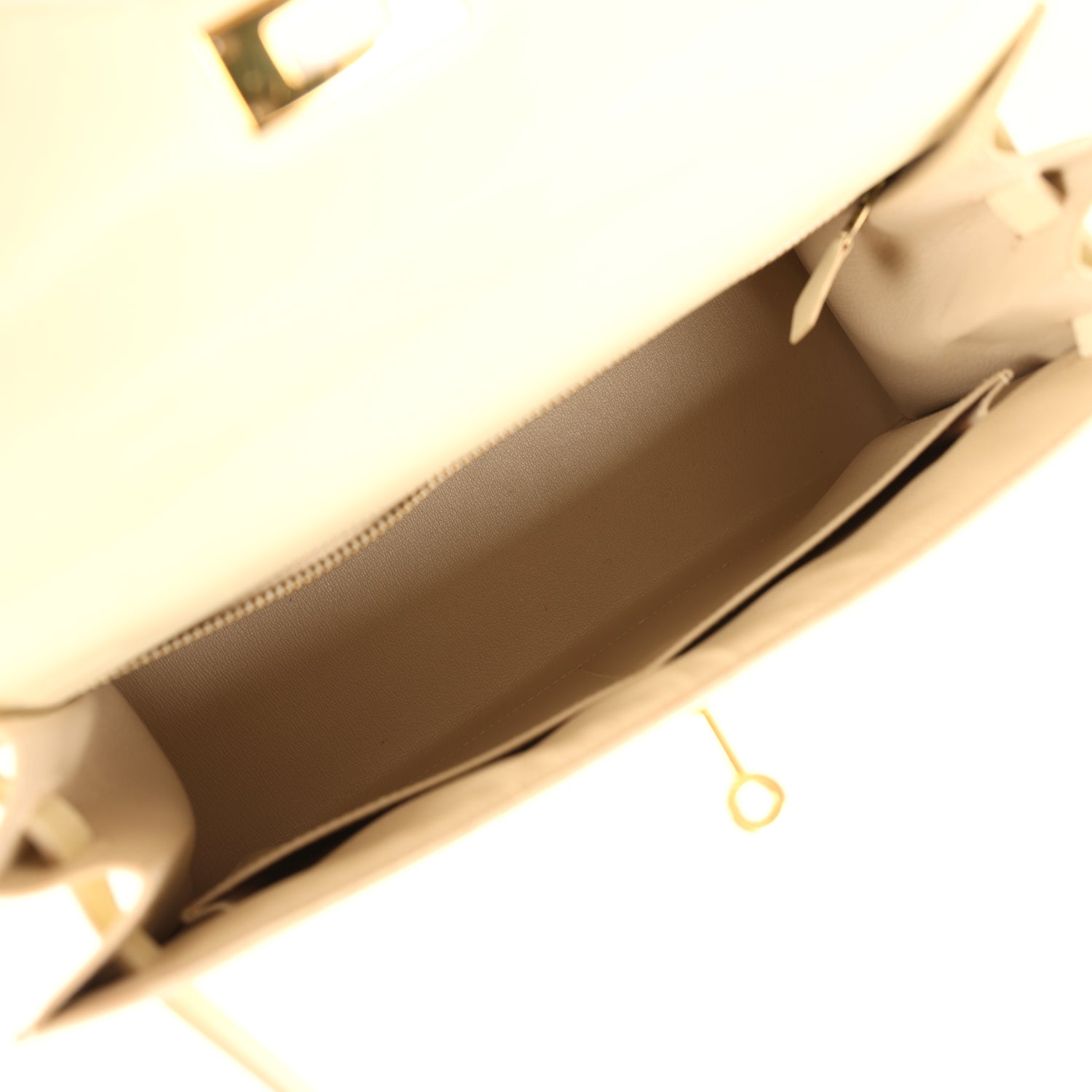New Hermes Kelly Sellier 28 Parchemin Box Gold Hardware
