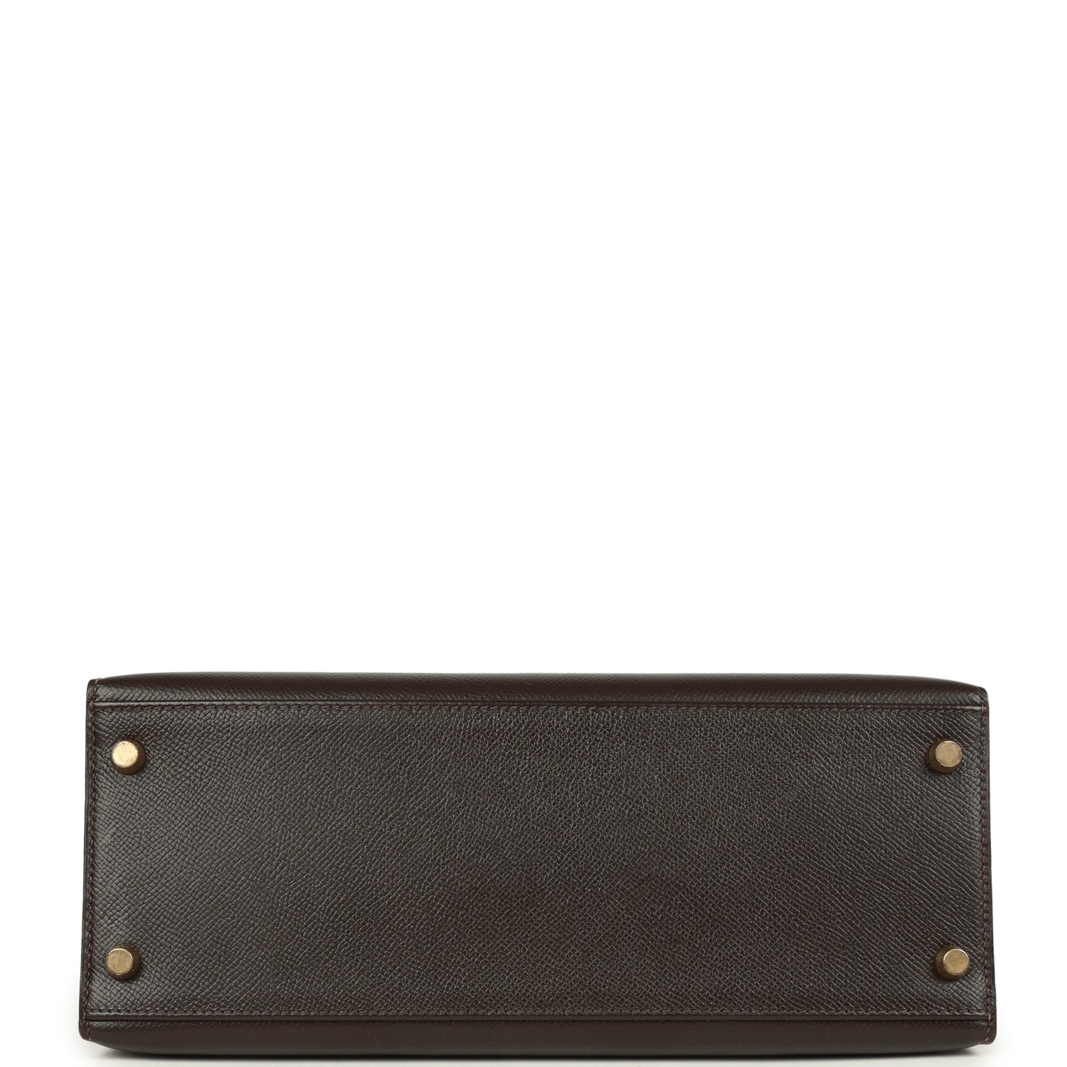 New Hermes Kelly Sellier 28 Chocolat Courcheval Gold Hardware