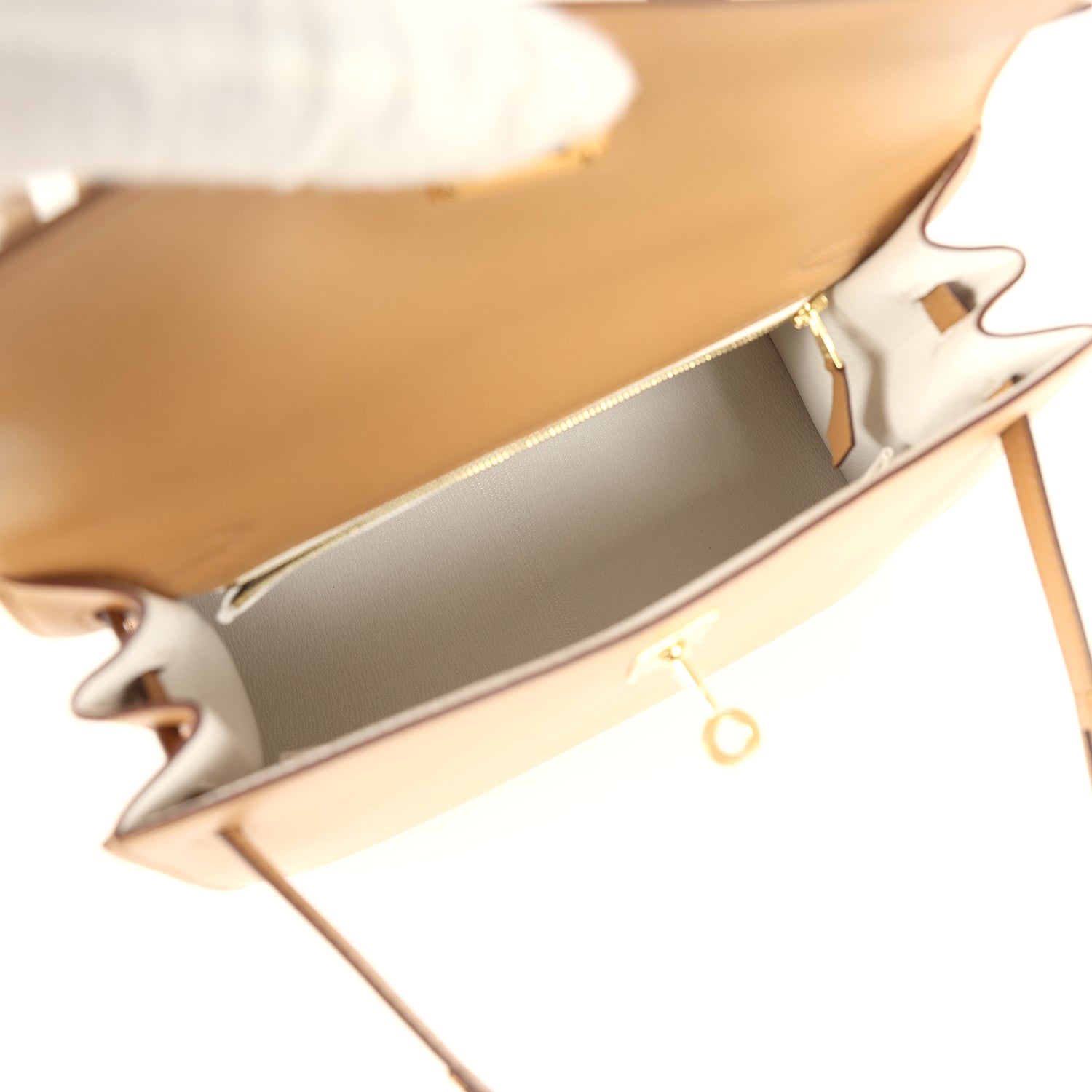 Hermes Kelly Sellier 25 Biscuit Verso Madame Gold Hardware