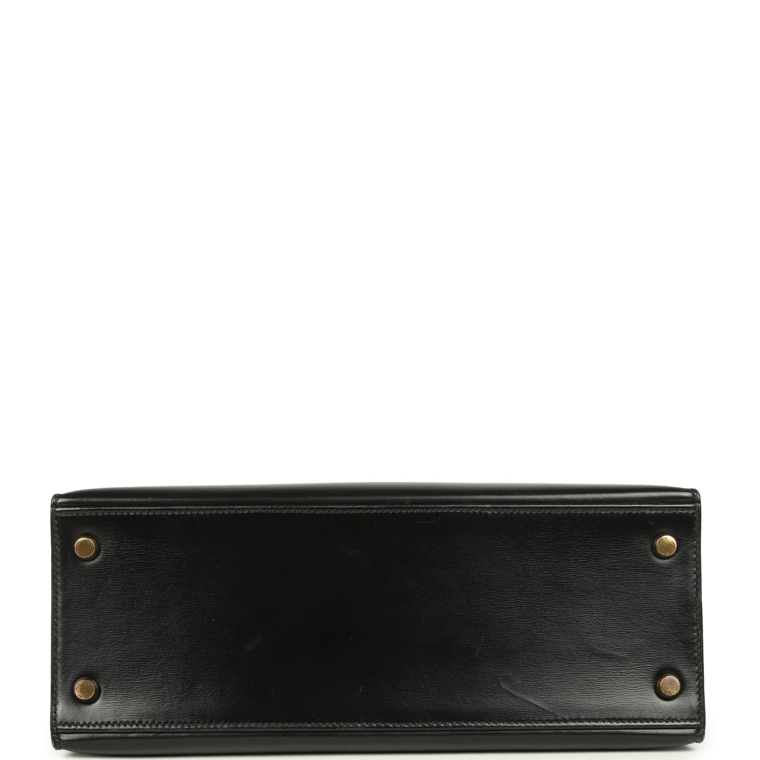 New Hermes Kelly Sellier 28 Black Box Gold Hardware