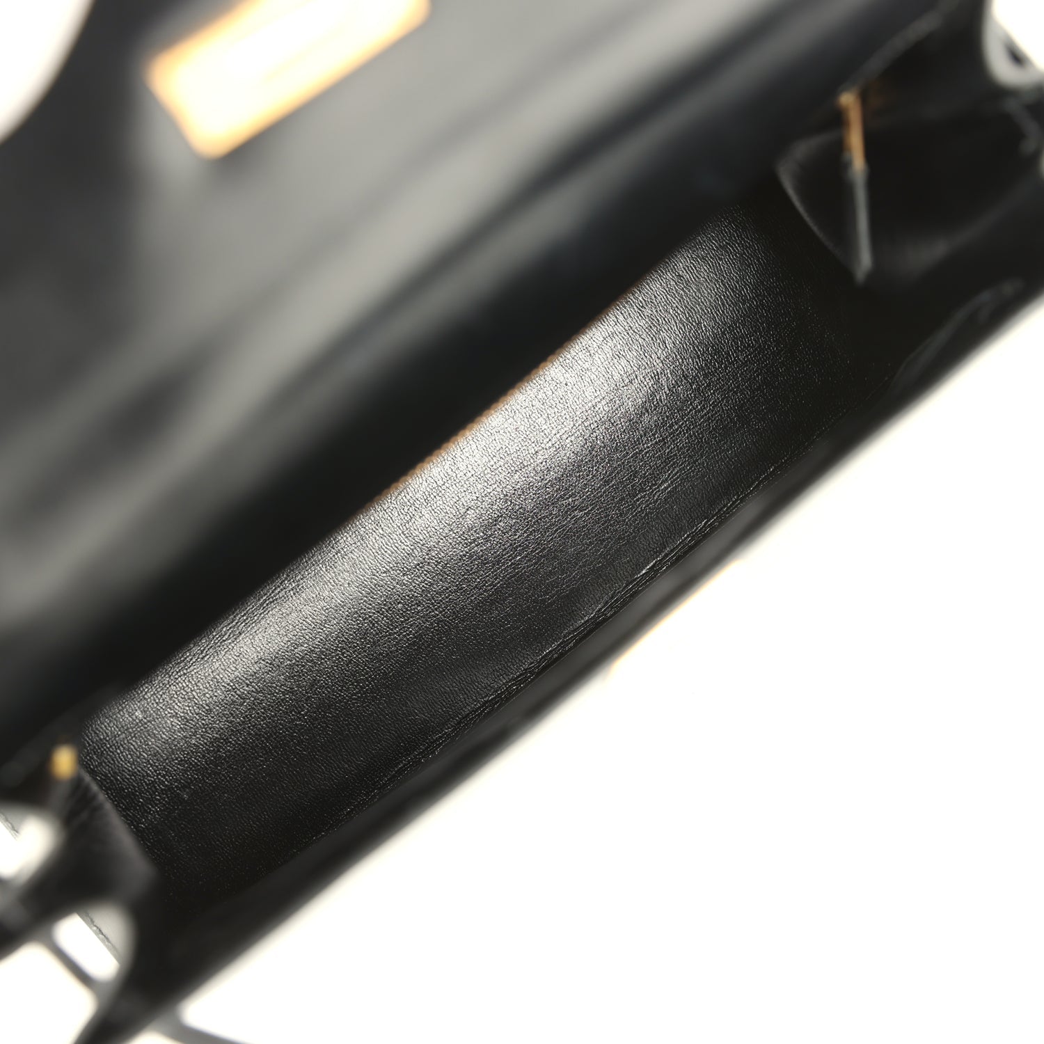 New Hermes Kelly Sellier 28 Black Box Gold Hardware