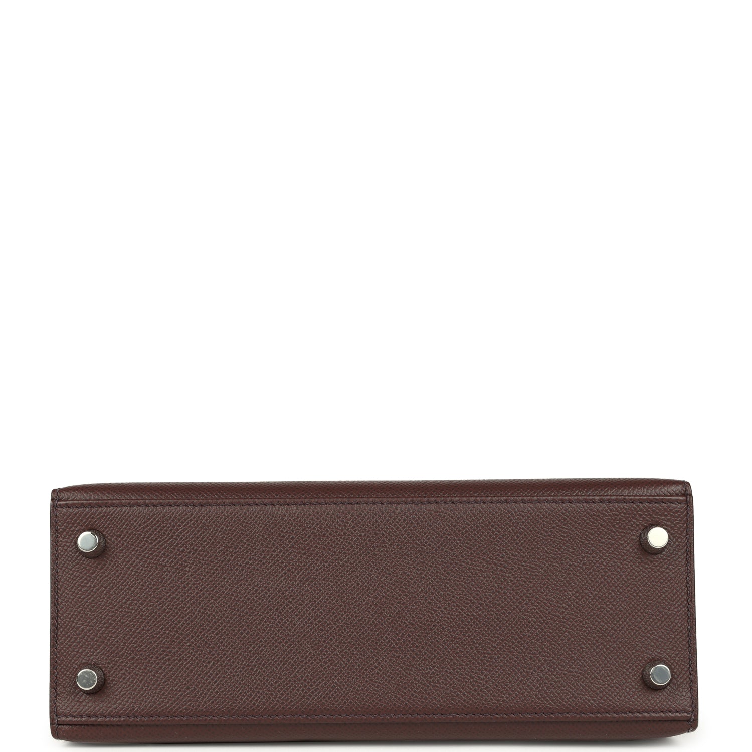 Hermes Kelly Sellier 25 Rouge Sellier Epsom Palladium Hardware