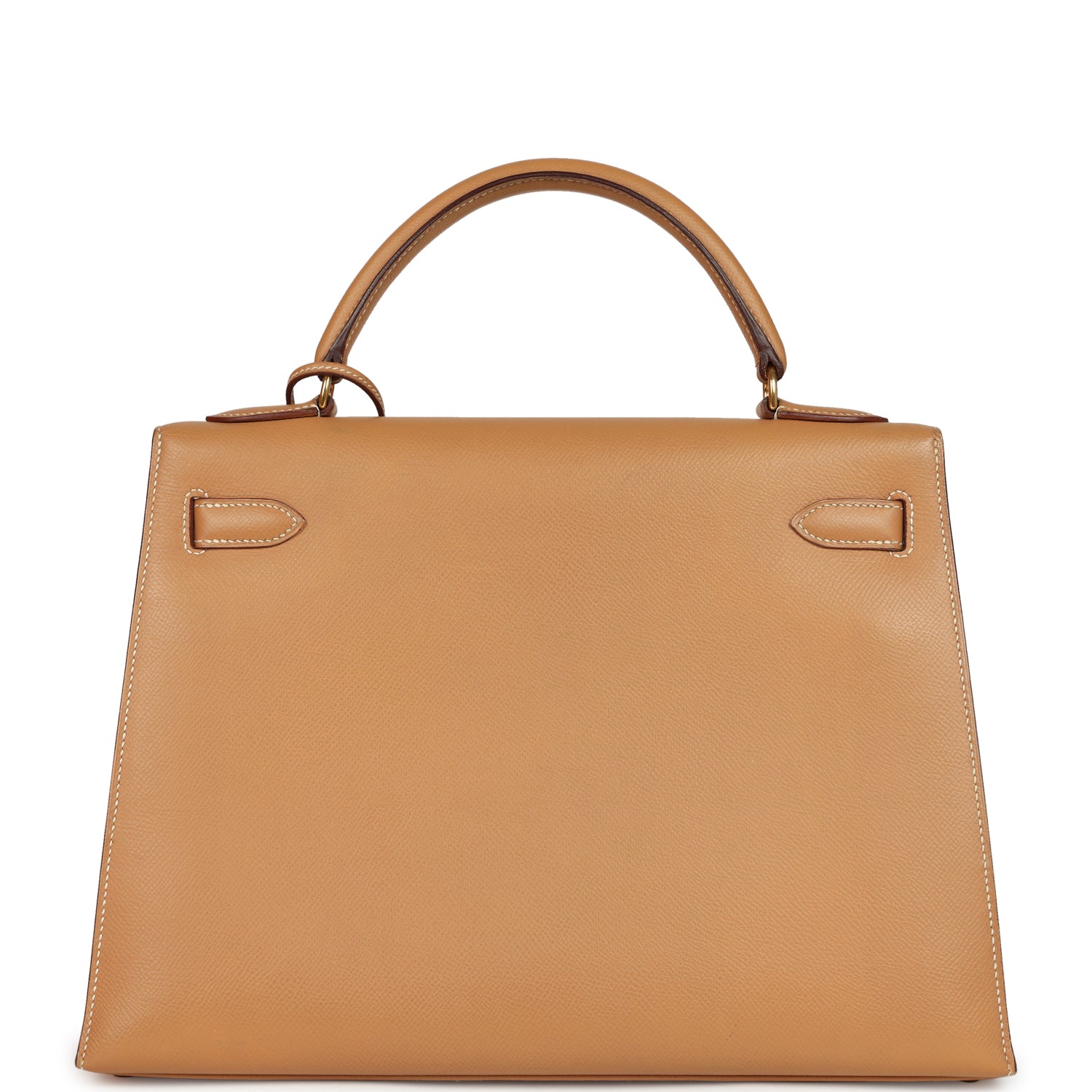 New Hermes Sellier Kelly 32 Naturel Courchevel Gold Hardware
