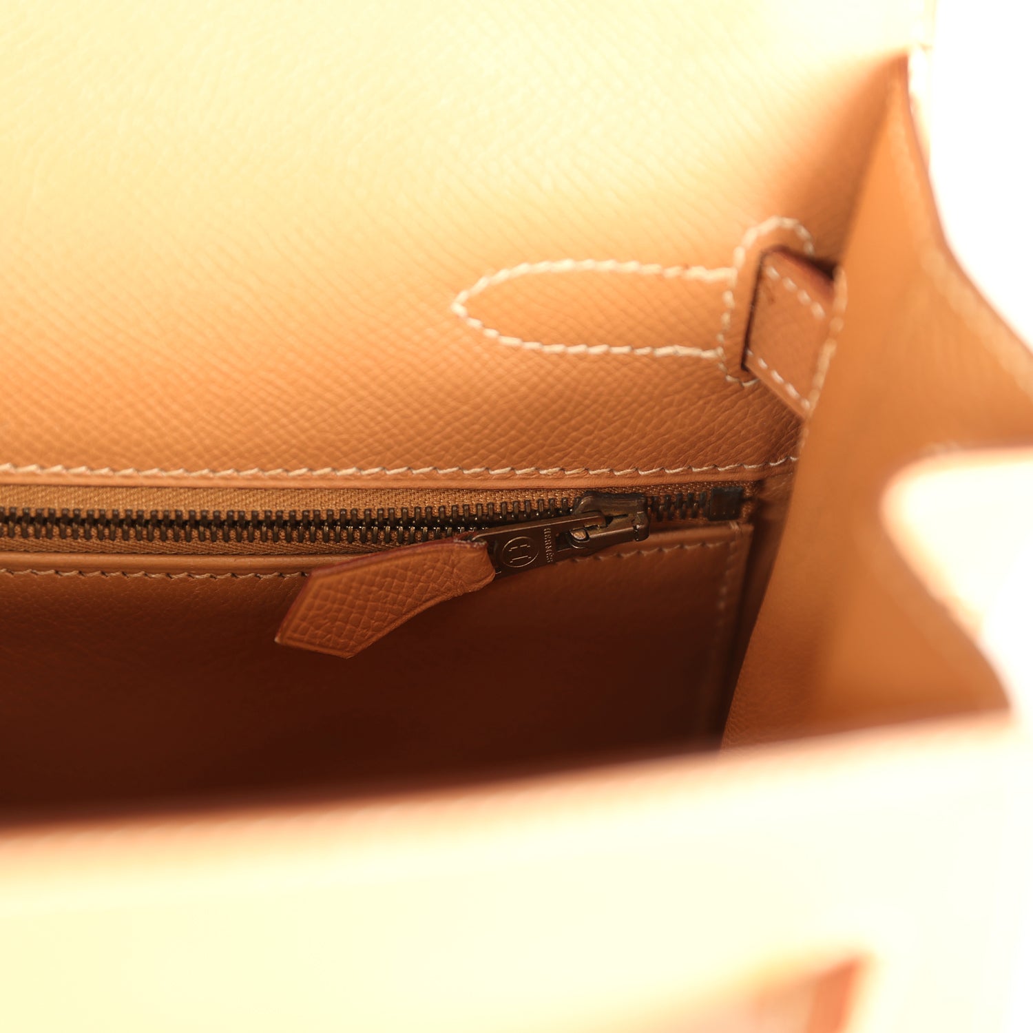New Hermes Sellier Kelly 32 Naturel Courchevel Gold Hardware