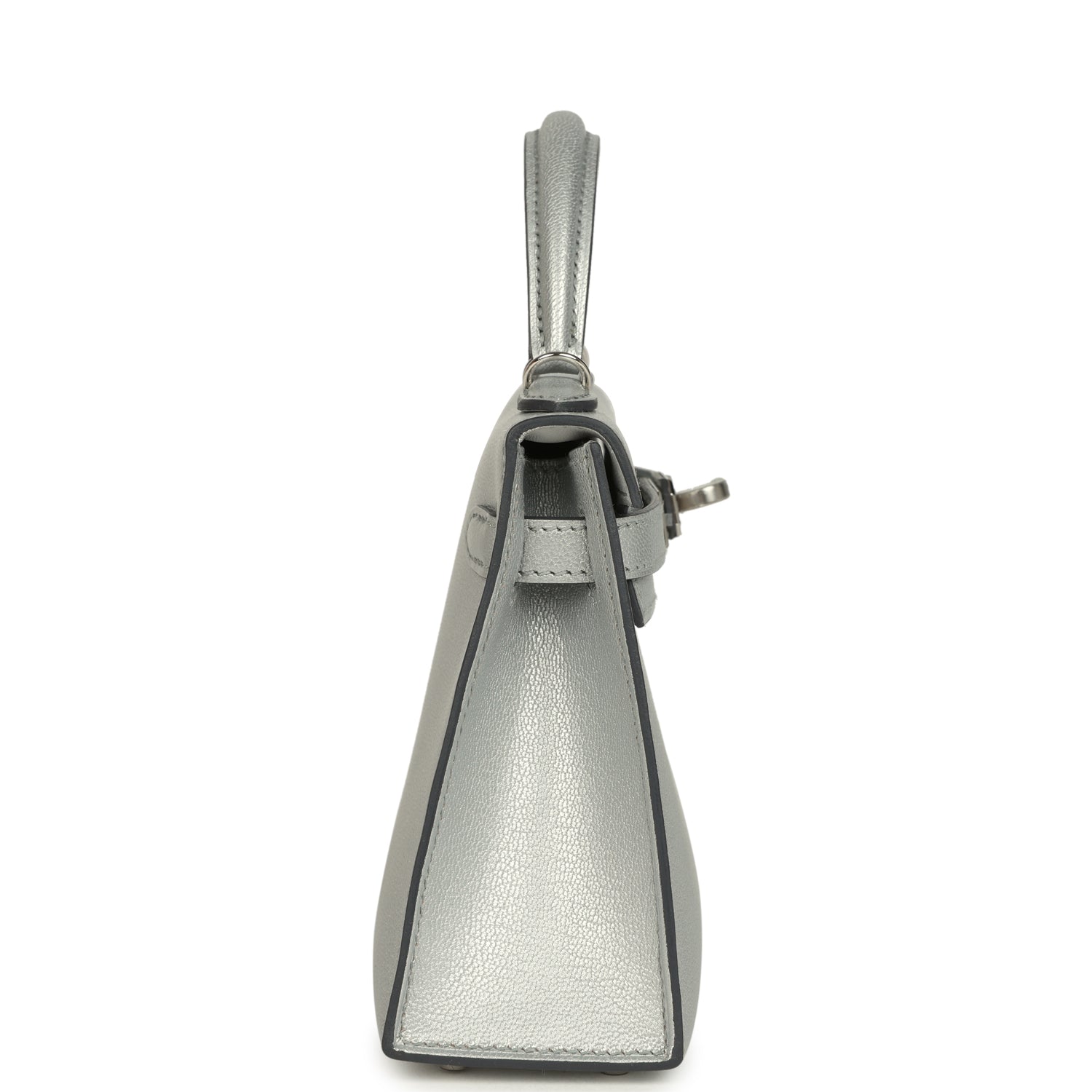 Hermes Kelly Sellier 20 Argent Chevre Chamkilight Palladium Hardware