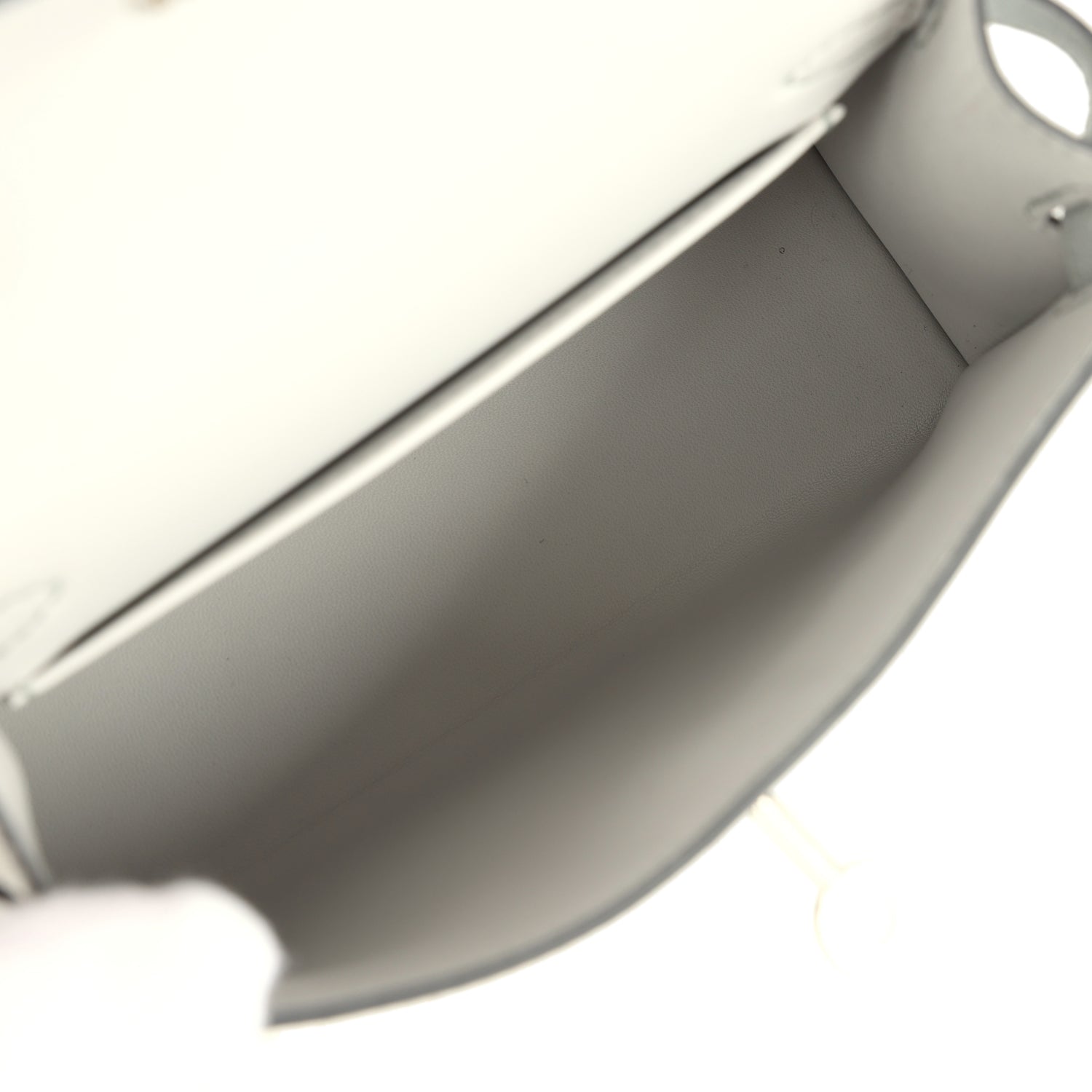 Hermes Kelly Sellier 20 Argent Chevre Chamkilight Palladium Hardware