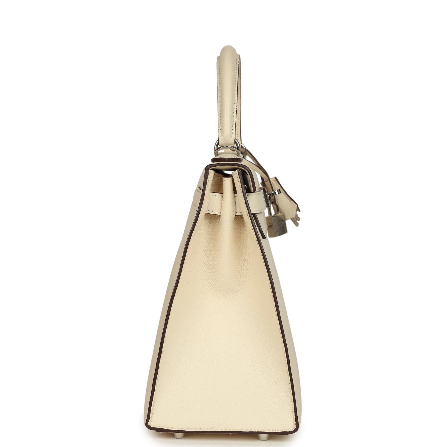 New Hermes Kelly Sellier 28 Nata Epsom Palladium Hardware
