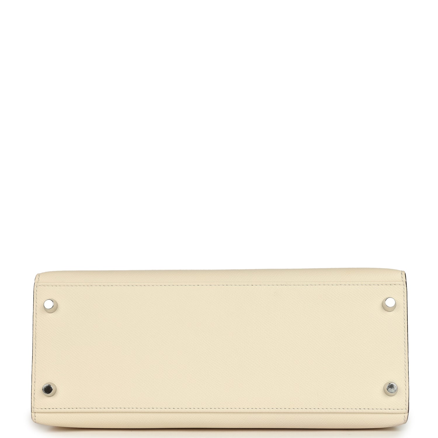 Pre-owned Hermes Kelly Sellier 28 Nata Epsom Palladium Hardware