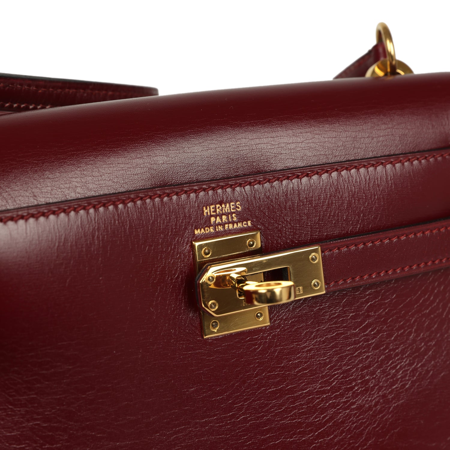 New Hermes Kelly Sellier 20 Rouge H Box Gold Hardware