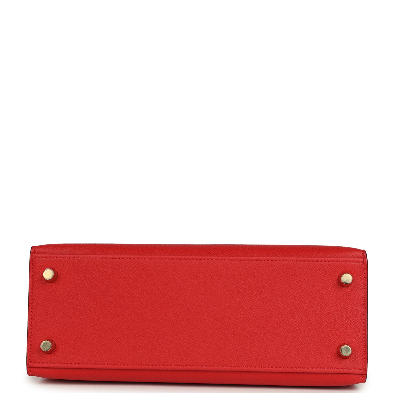 Hermes Kelly Sellier 25 Rouge Radieux Epsom Gold Hardware