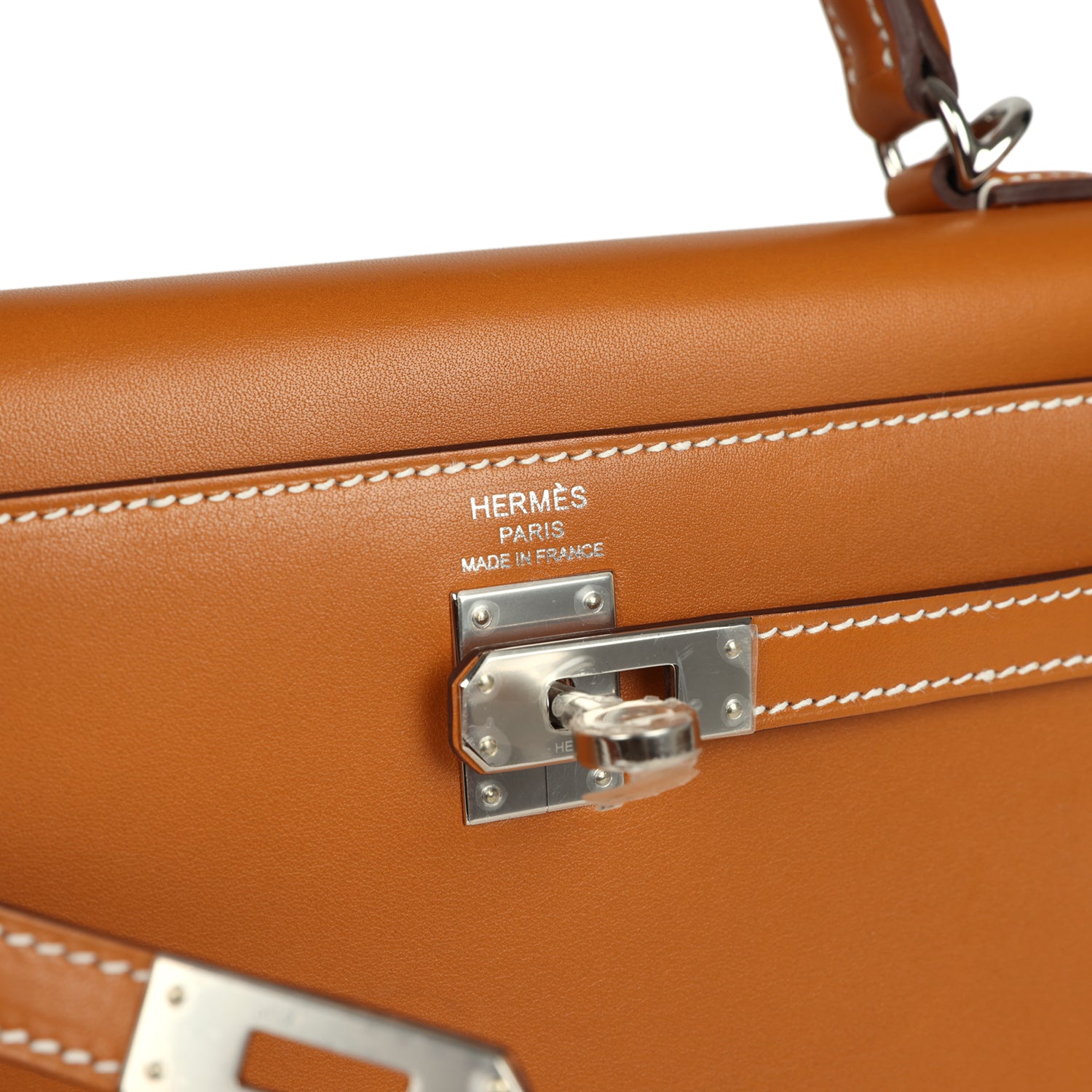 Hermes Kelly Sellier 25 Naturel Sable Butler Palladium Hardware