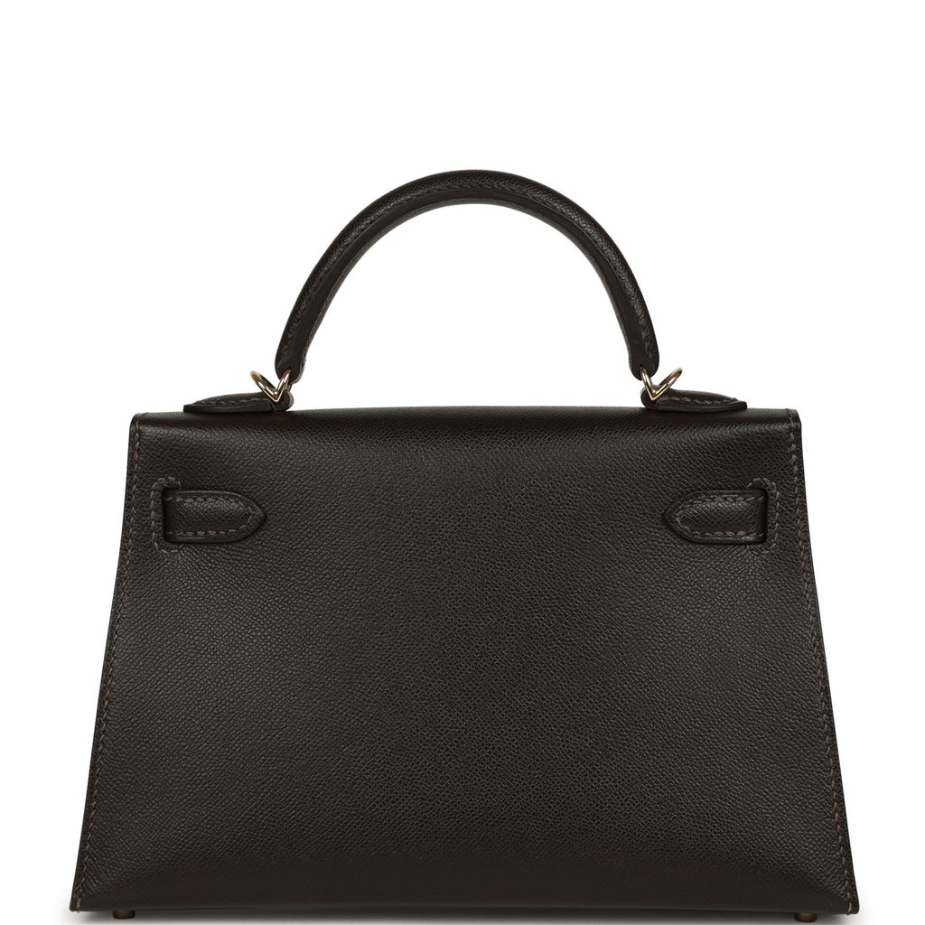 Hermes Kelly Sellier 20 Bai-Brun Madame Permabrass Hardware