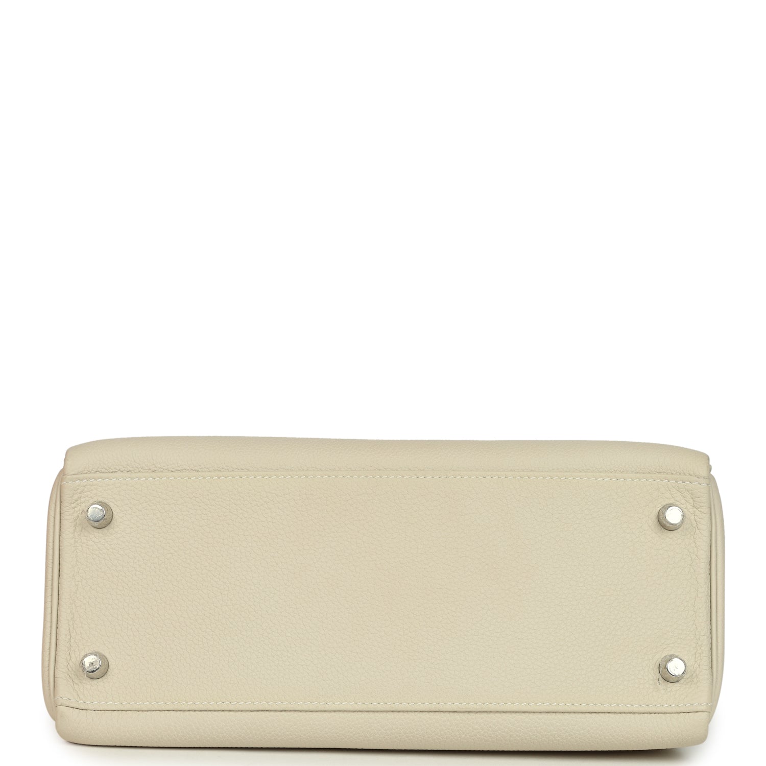 Pre-owned Hermes Special Order (HSS) Kelly Retourne 28 Beton Verso Togo Brushed Palladium Hardware