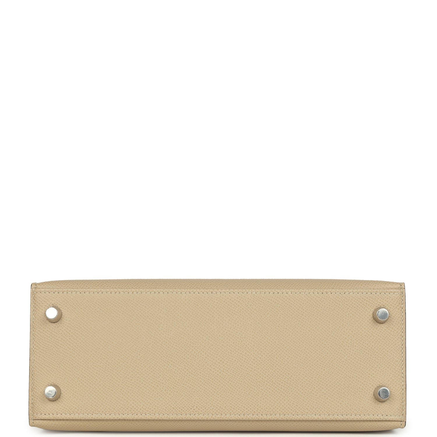 Hermes Kelly Sellier 25 Tri-Color Etoupe, Craie, Trench Epsom Palladium Hardware