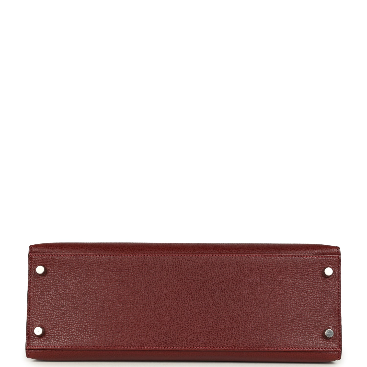 New Hermes Kelly Sellier 32 Rouge H Vache Liegee Palladium Hardware