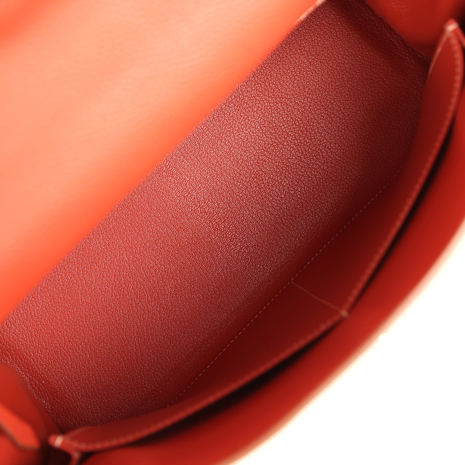 Pre-owned Hermes Retourne Kelly 35 Sanguine Clemence Palladium Hardware