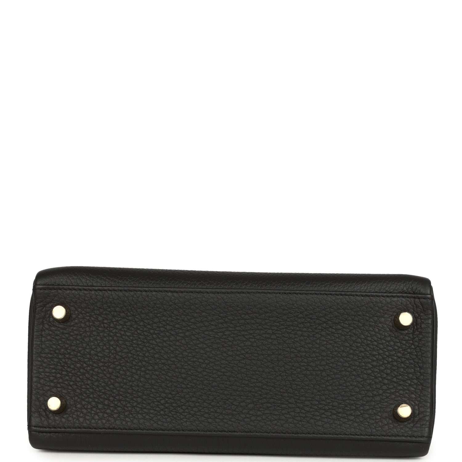 Hermes Kelly Retourne 25 Black Togo Gold Hardware