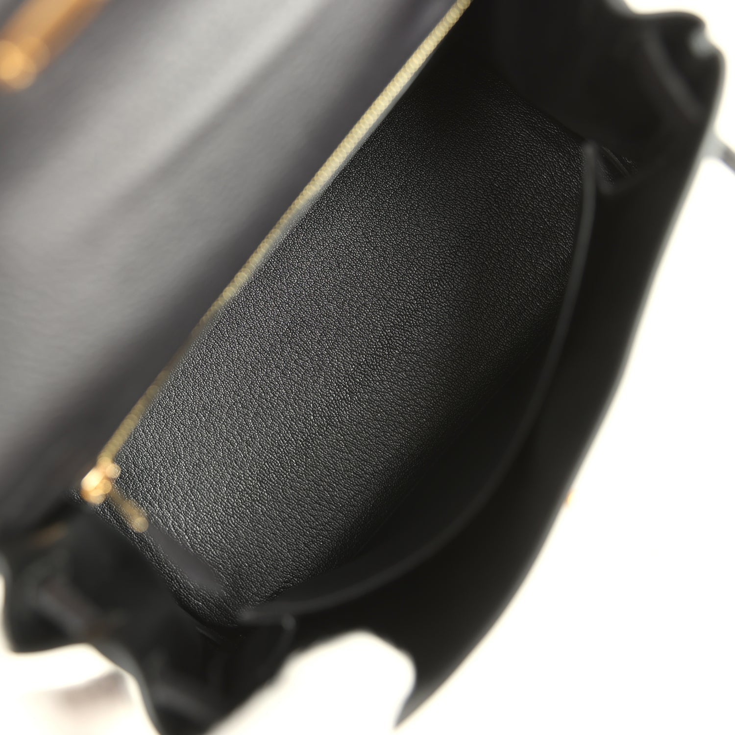 Hermes Kelly Retourne 25 Black Togo Gold Hardware
