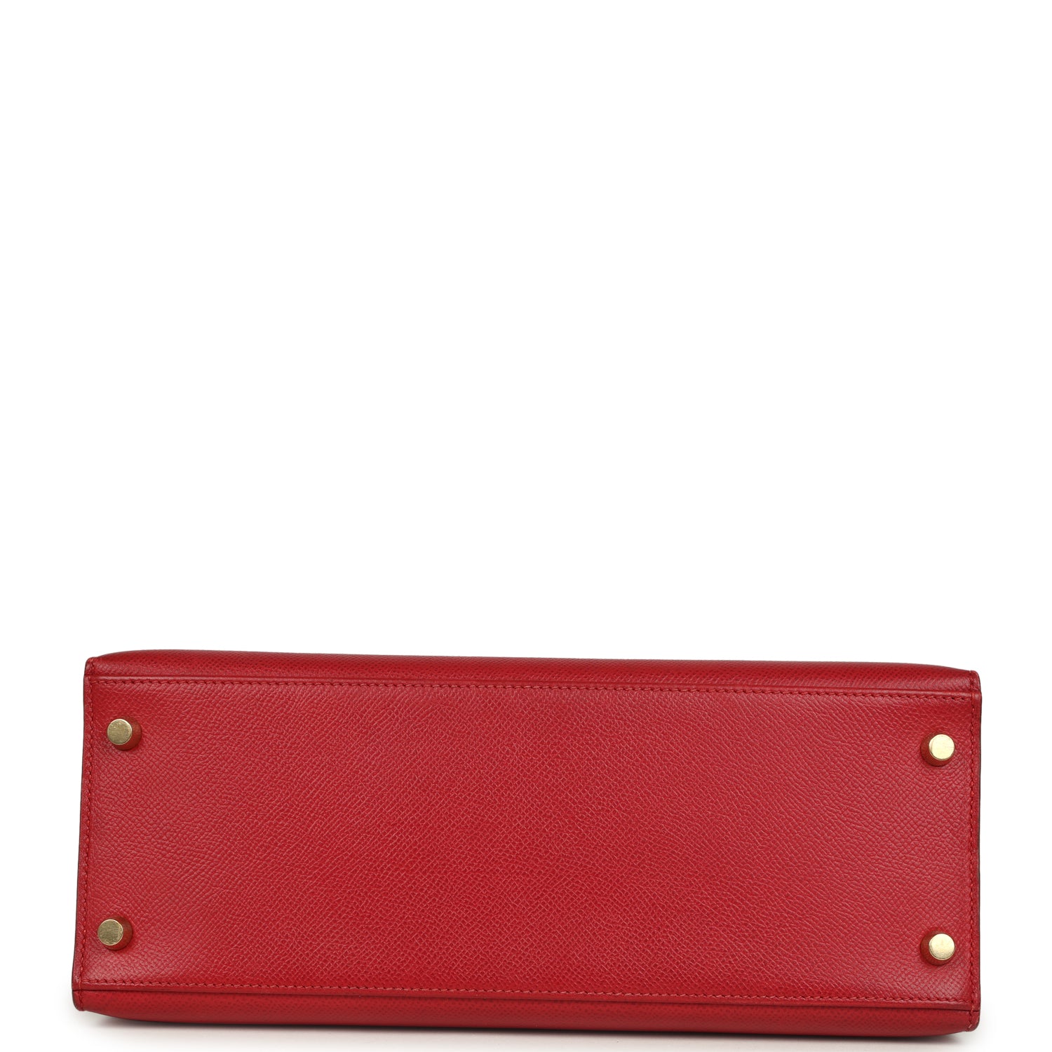 New Hermes Kelly 28 Sellier Rouge Vif Courchevel Gold Hardware