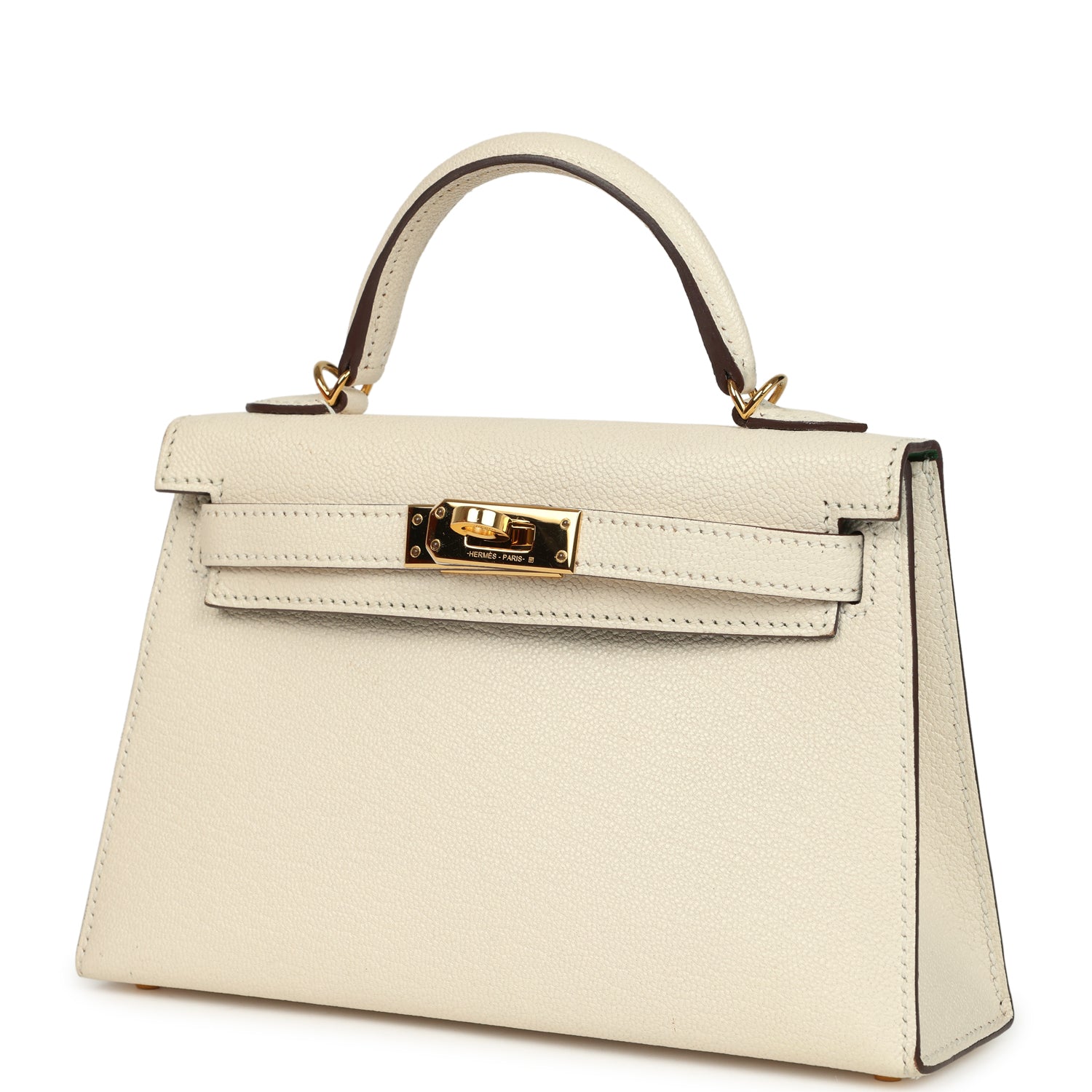 Hermes Special Order (HSS) Kelly Sellier 20 Nata Verso Chevre Mysore Gold Hardware