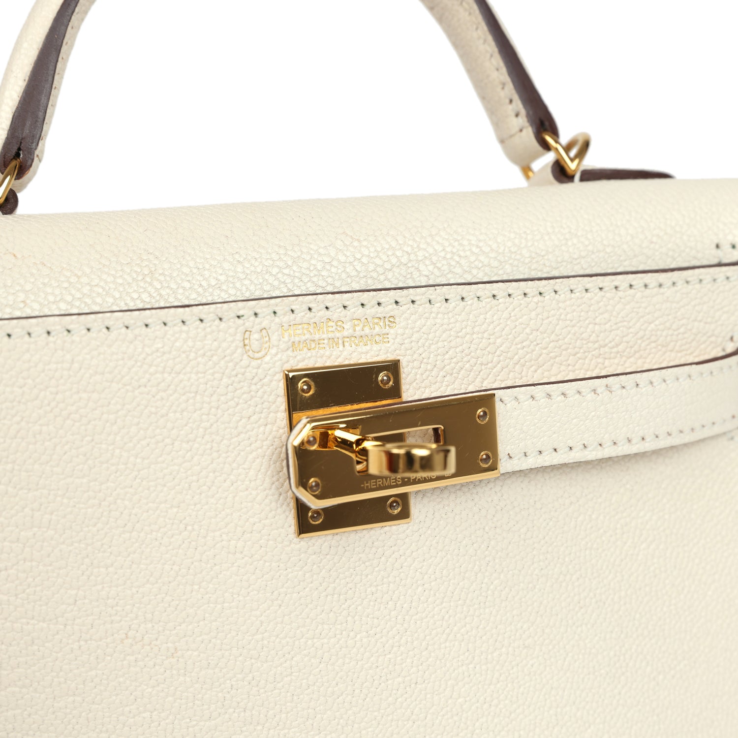 Hermes Special Order (HSS) Kelly Sellier 20 Nata Verso Chevre Mysore Gold Hardware