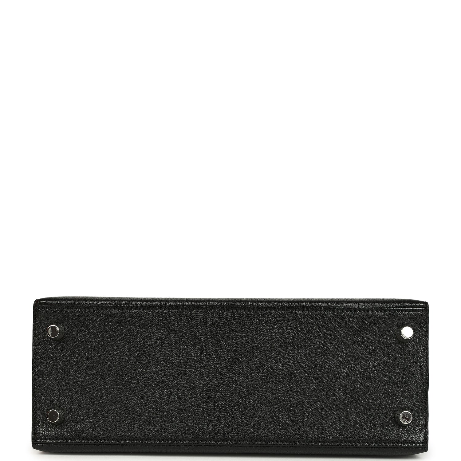 Pre-owned Hermes Special Order (HSS) Kelly Sellier 25 Black Verso Chevre Mysore Brushed Palladium Hardware Payment 2 of 2