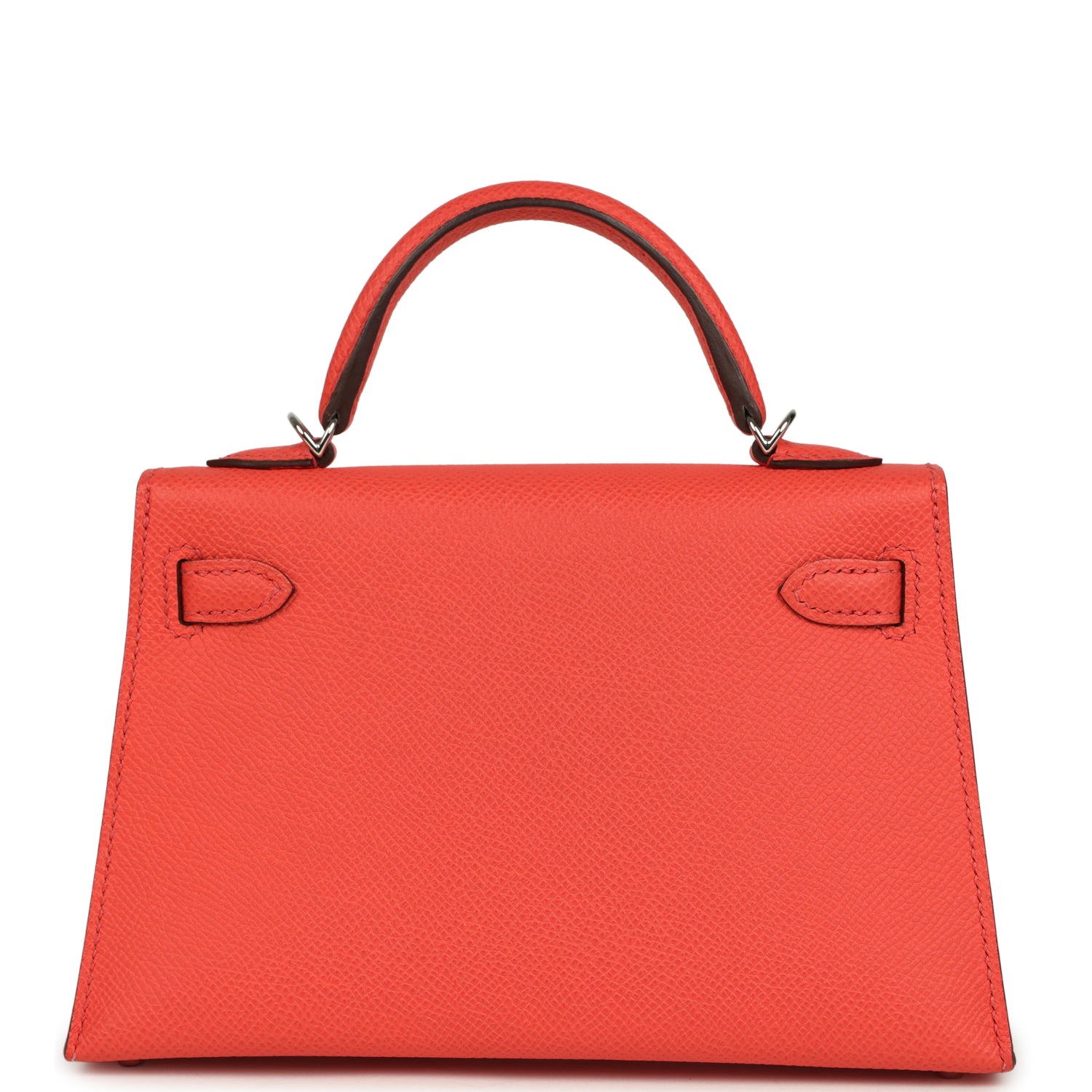 New Hermes Kelly Sellier 20 Rose Texas Epsom Palladium Hardware