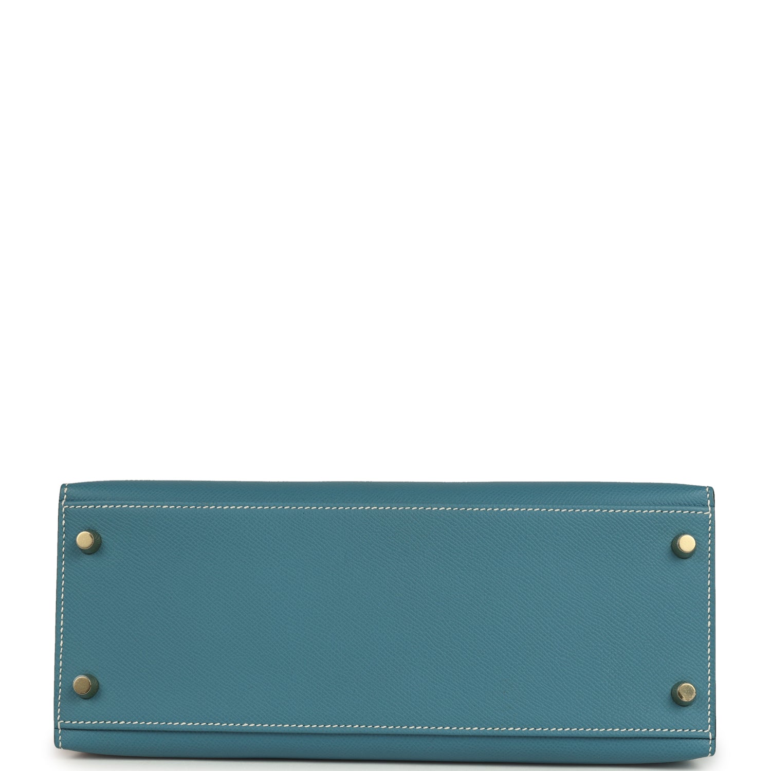 Hermes Kelly Sellier 28 Blue Jean Epsom Gold Hardware