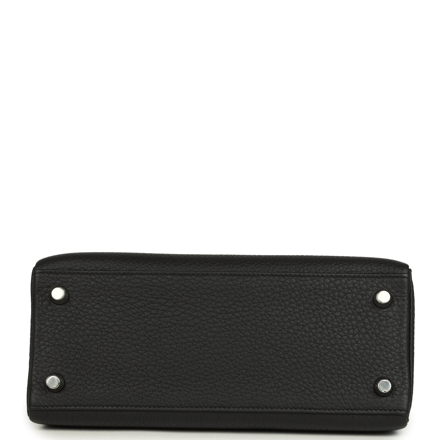 Hermes Kelly Retourne 25 Black Togo Palladium Hardware