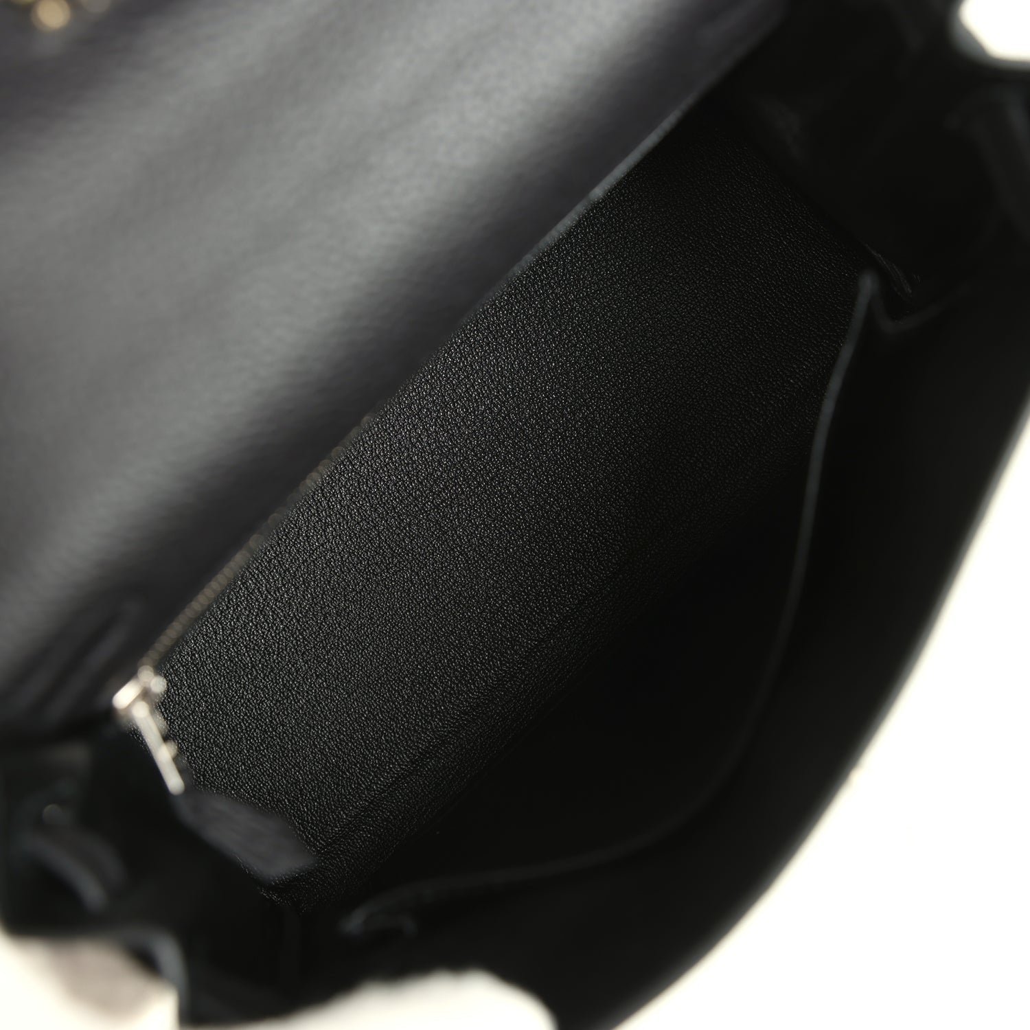 Hermes Kelly Retourne 25 Black Togo Palladium Hardware