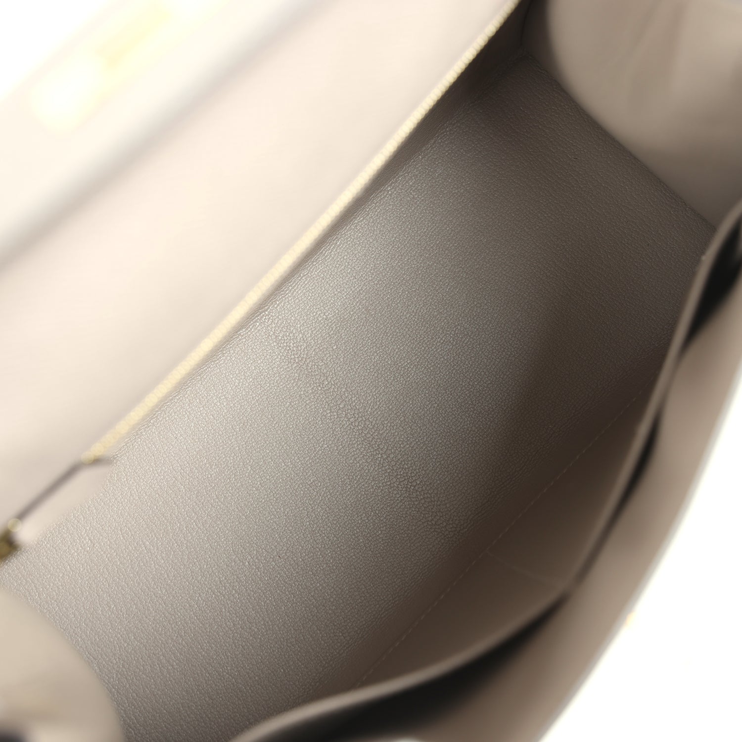Pre-owned Hermes Kelly Sellier 28 Gris Asphalt Epsom Gold Hardware