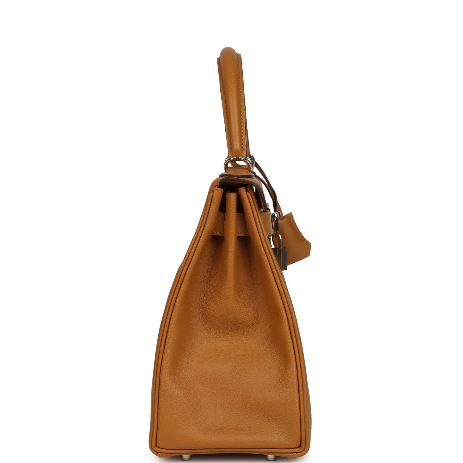 Hermes Kelly Retourne 28 Caramel Verso Evercolor Palladium Hardware
