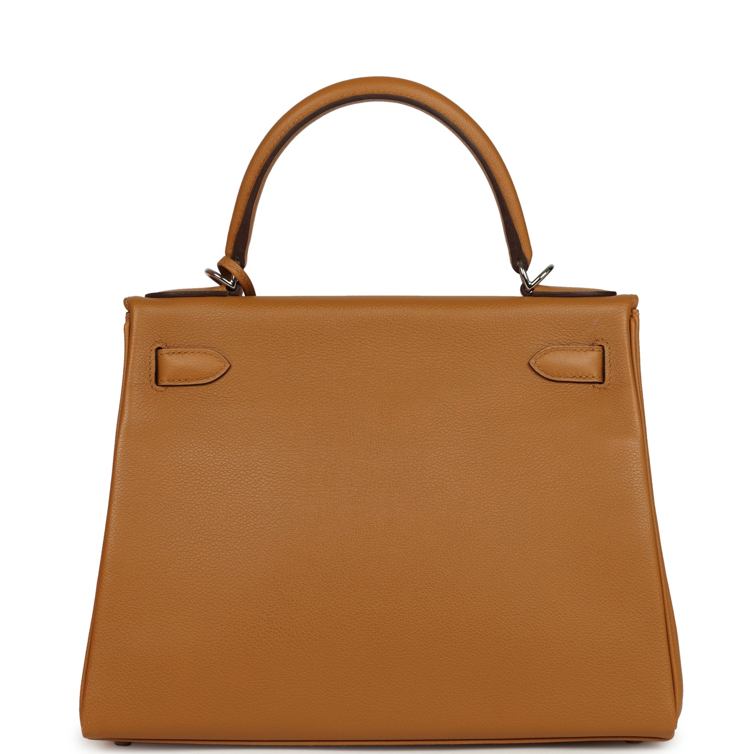 Hermes Kelly Retourne 28 Caramel Verso Evercolor Palladium Hardware