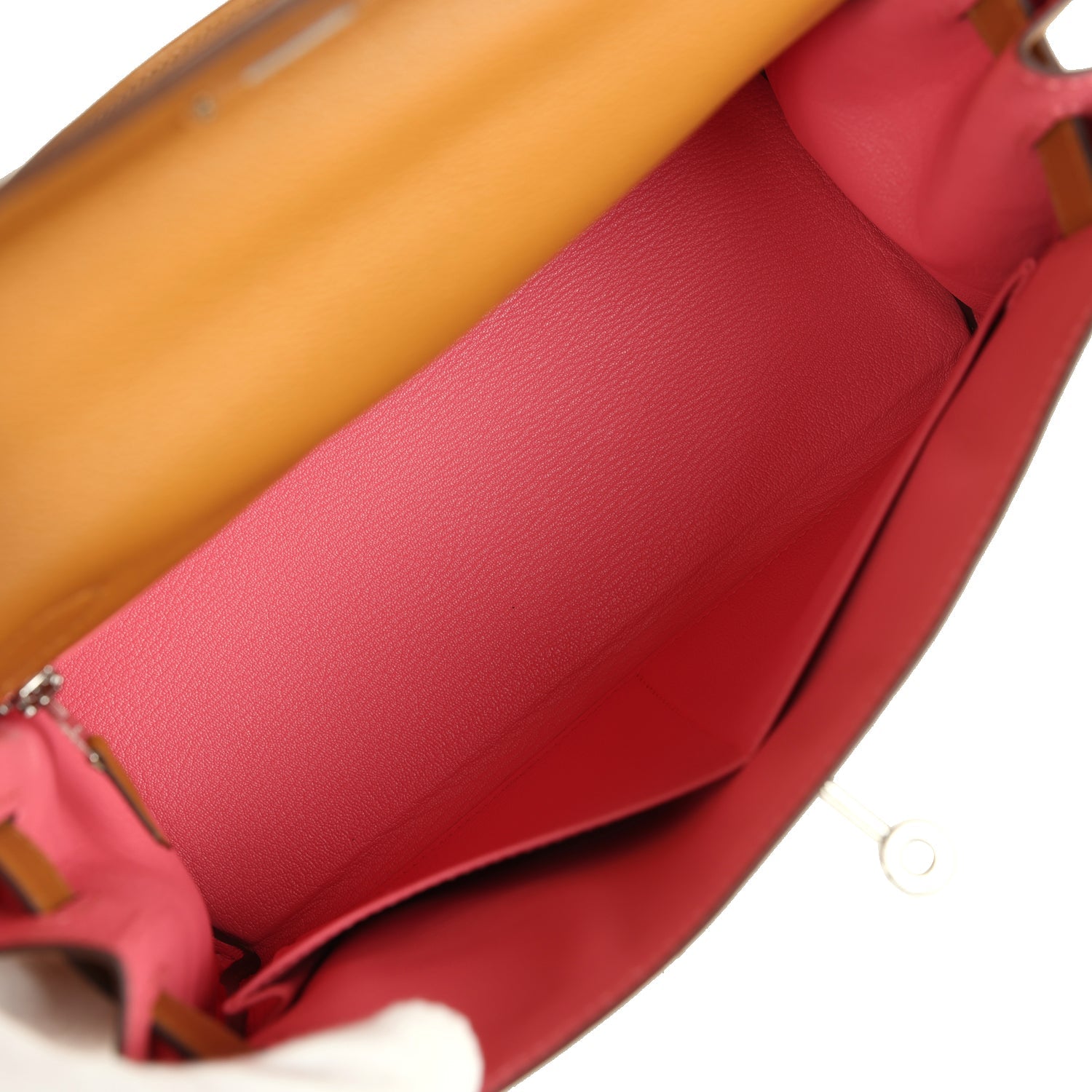 Hermes Kelly Retourne 28 Caramel Verso Evercolor Palladium Hardware
