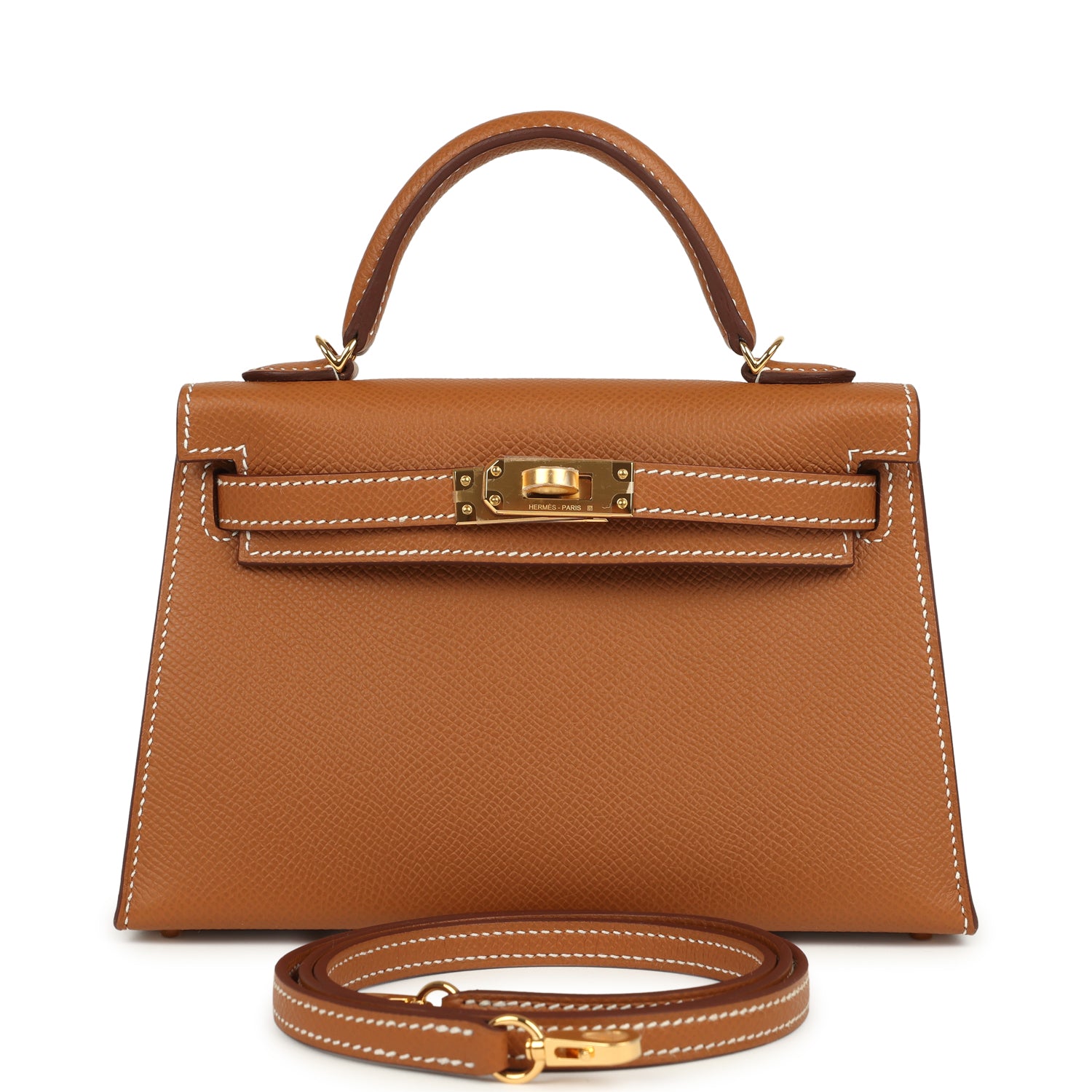 Hermes Kelly Sellier 20 Gold Epsom Gold Hardware