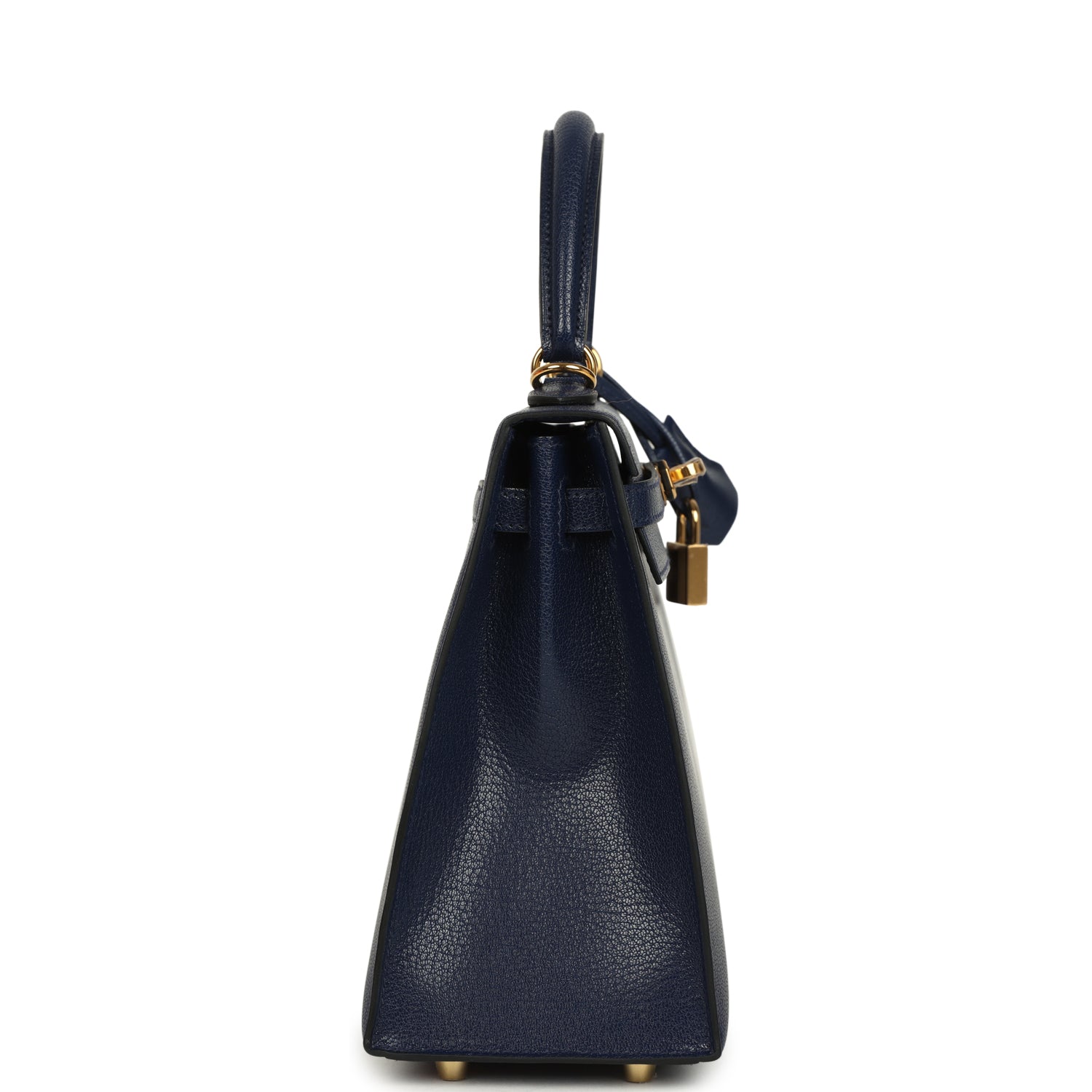 Hermes Kelly Sellier 25 Bleu Saphir Chevre Chamkila Gold Hardware