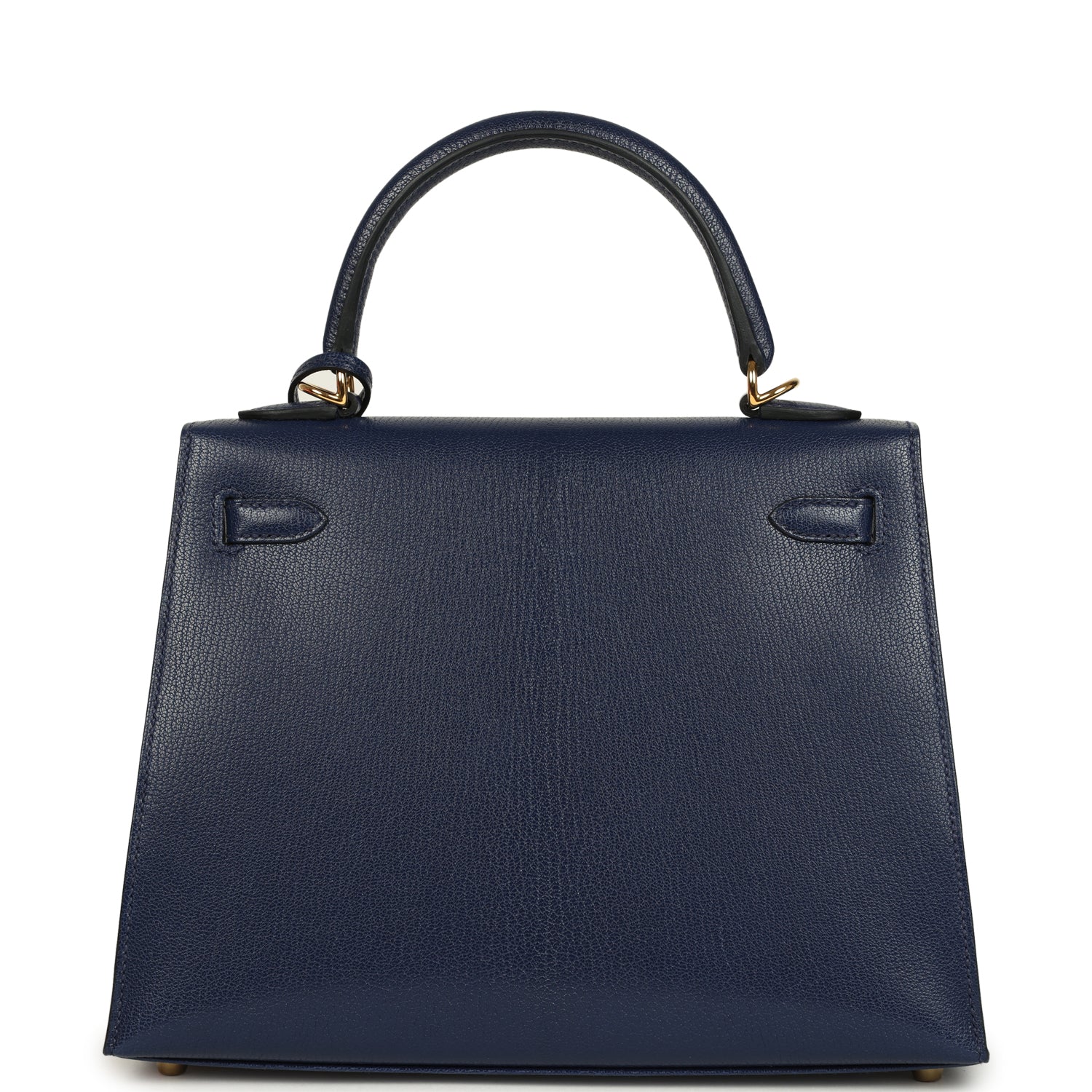 Hermes Kelly Sellier 25 Bleu Saphir Chevre Chamkila Gold Hardware