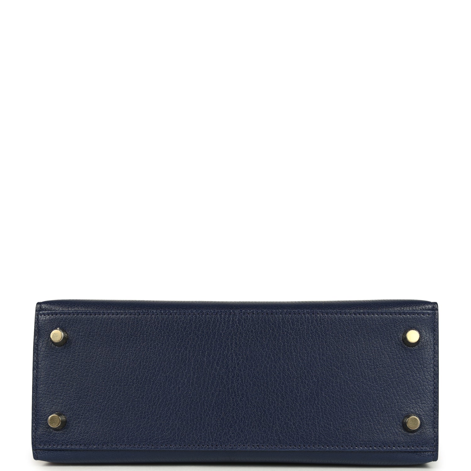 Hermes Kelly Sellier 25 Bleu Saphir Chevre Chamkila Gold Hardware