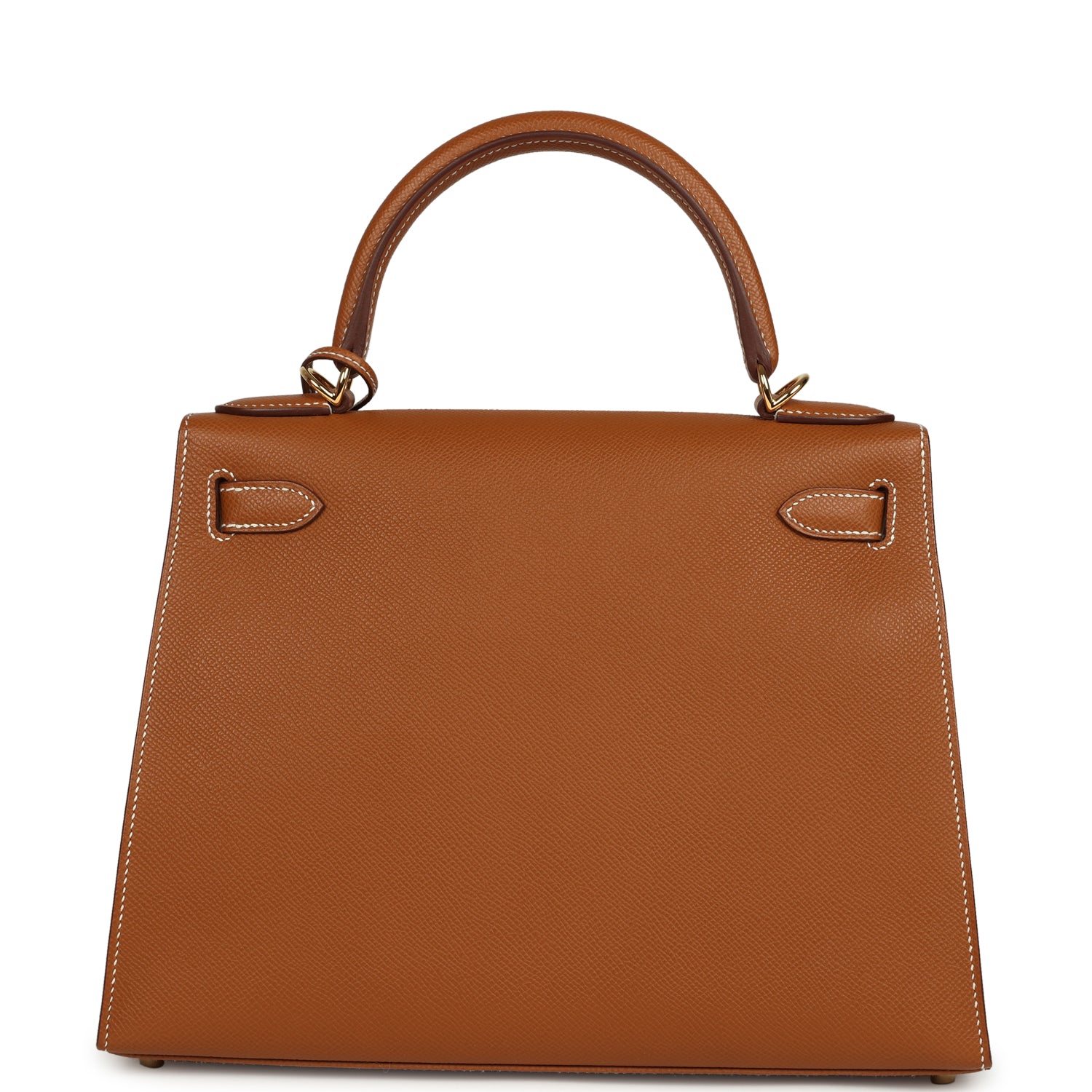 Pre-owned Hermes Kelly Sellier 28 Gold Epsom Gold Hardware
