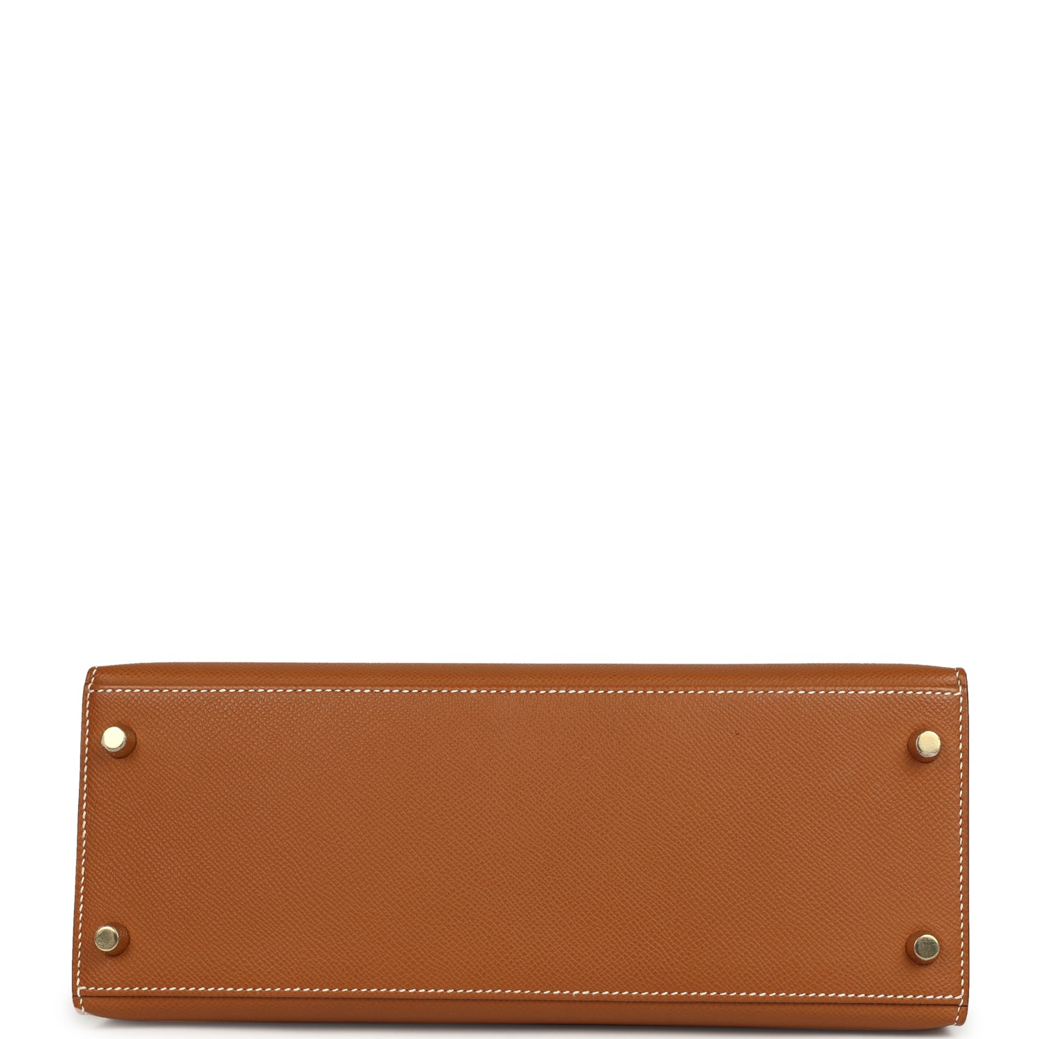 Pre-owned Hermes Kelly Sellier 28 Gold Epsom Gold Hardware