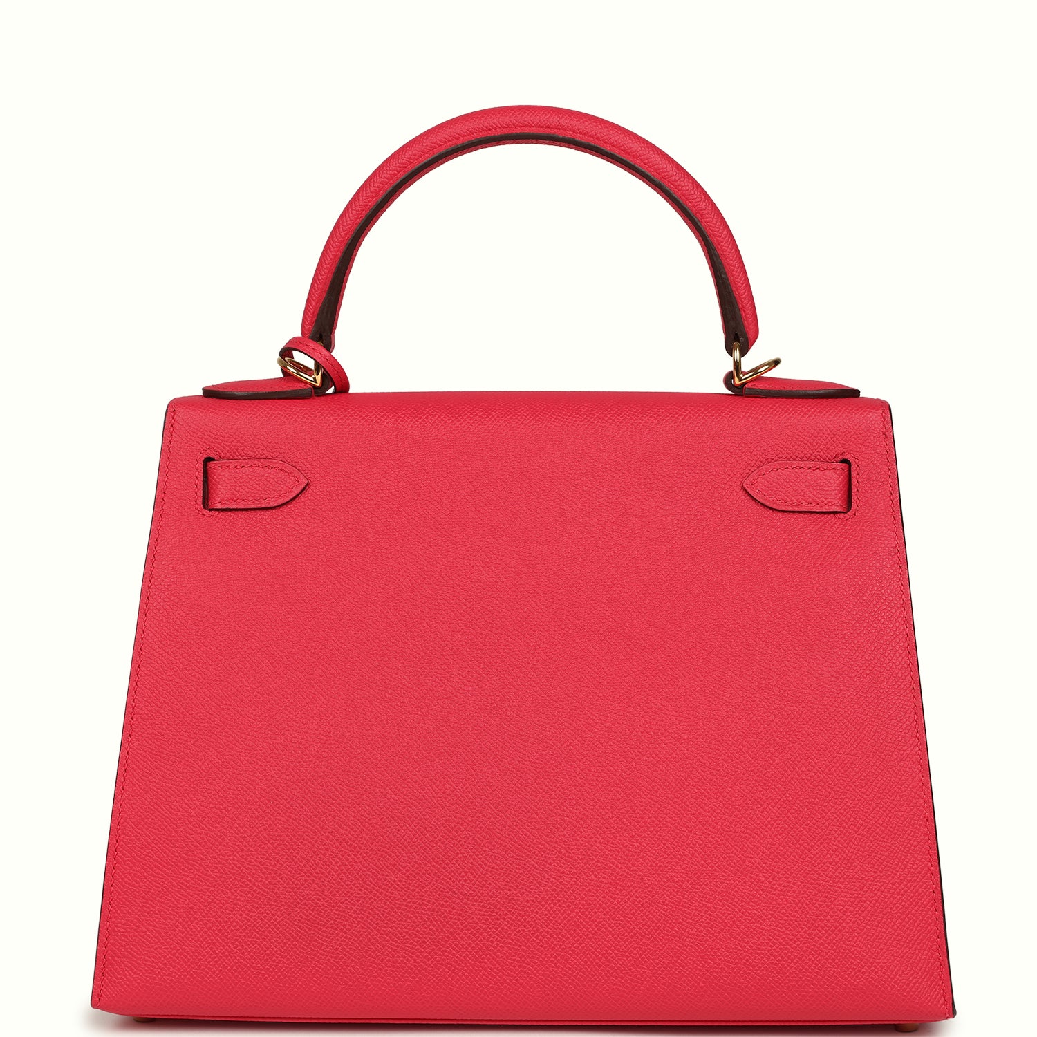 Pre-owned Hermes Kelly Sellier 28 Rose Extreme Epsom Gold Hardware