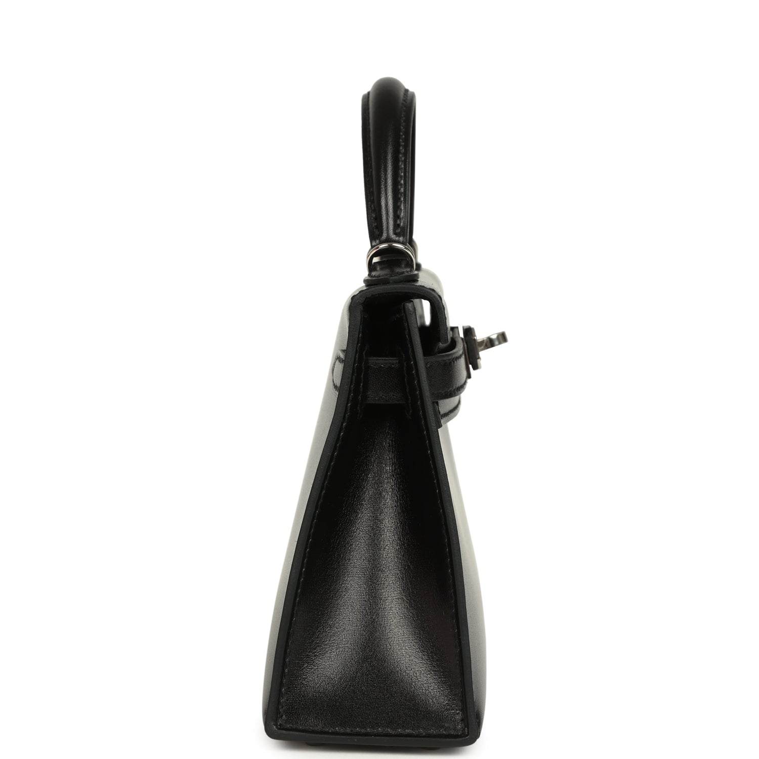 Hermes Kelly Sellier 20 Black Box Palladium Hardware
