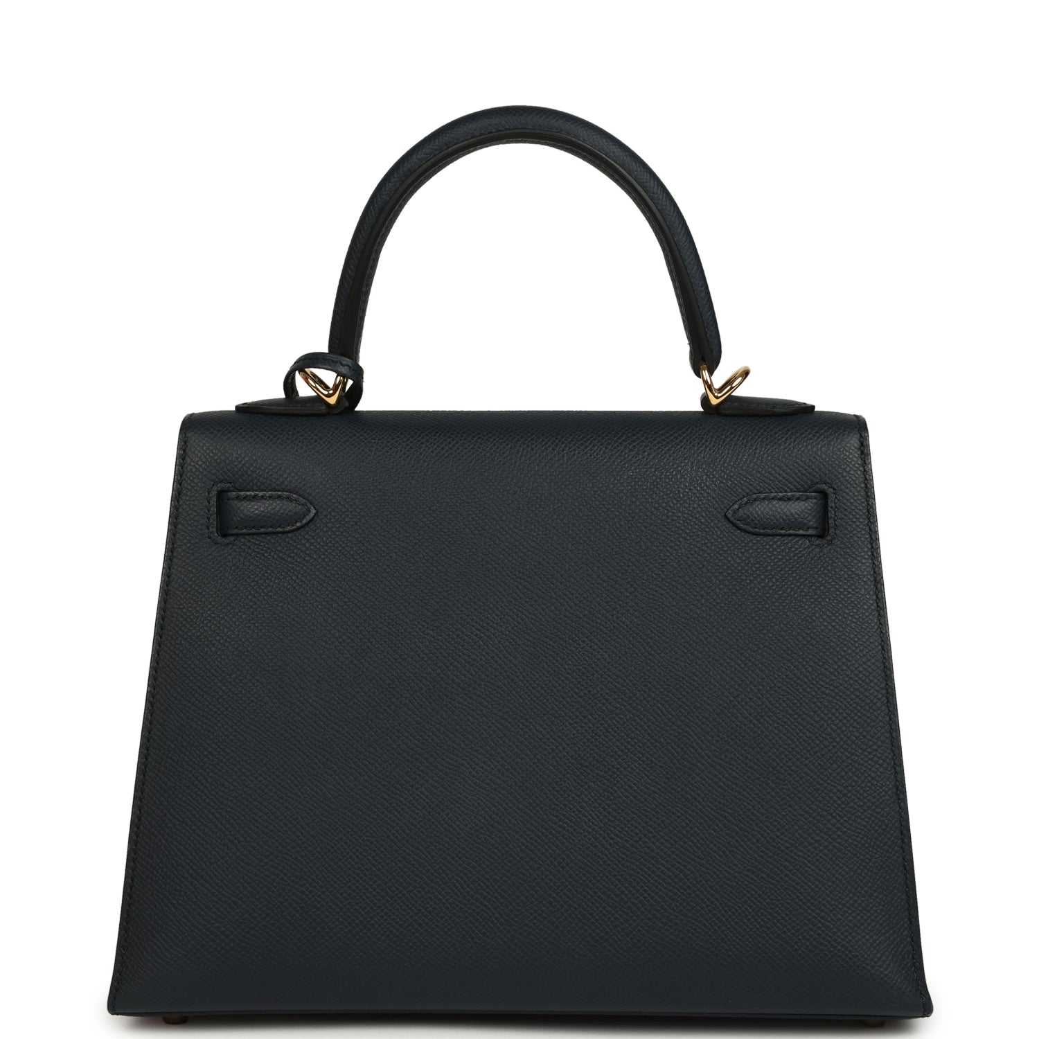 Hermes Kelly Sellier 25 Bleu Indigo Epsom Gold Hardware