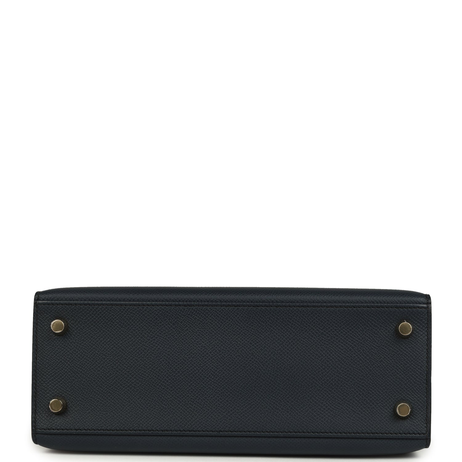 Hermes Kelly Sellier 25 Bleu Indigo Epsom Gold Hardware