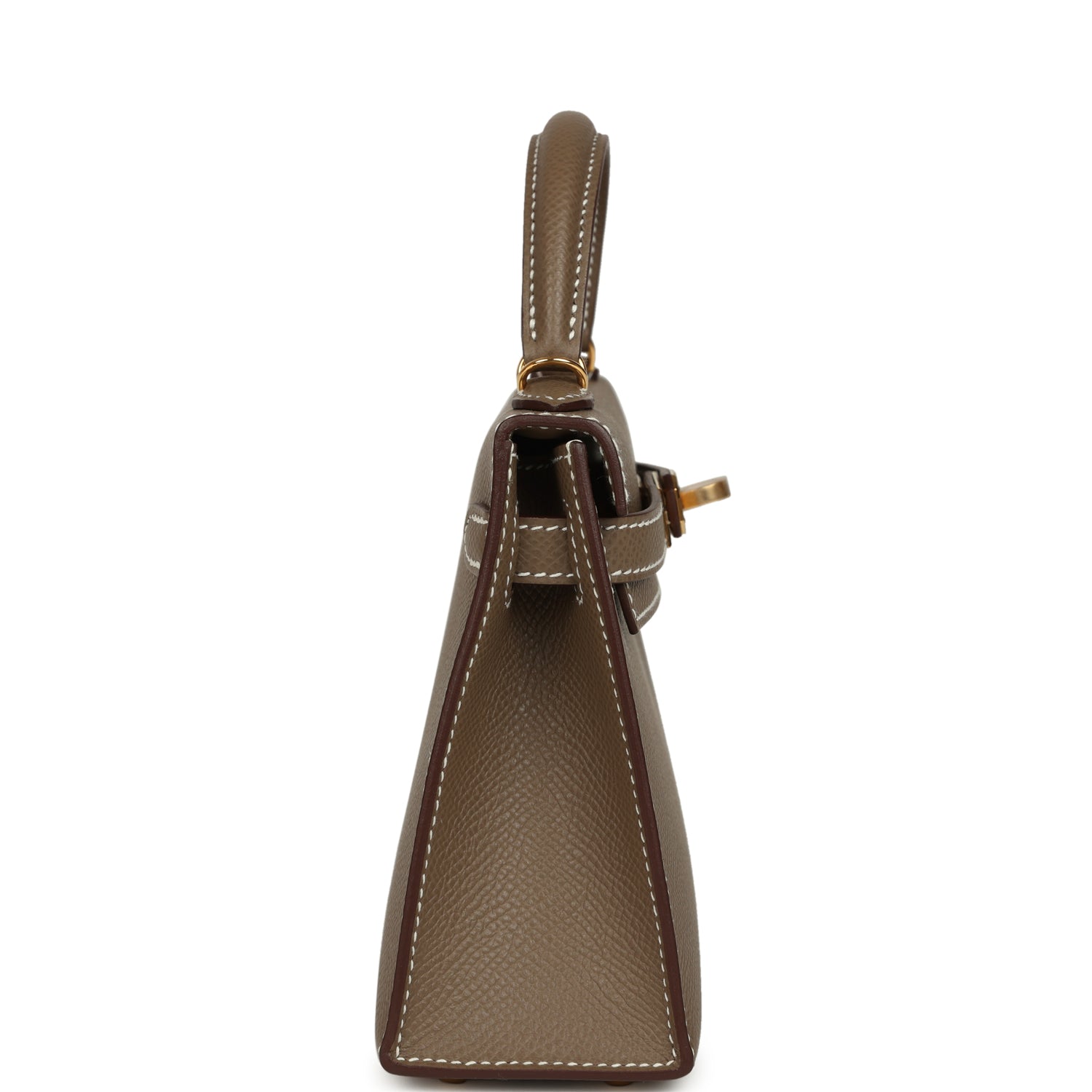 Hermes Kelly Sellier 20 Etoupe Epsom Gold Hardware