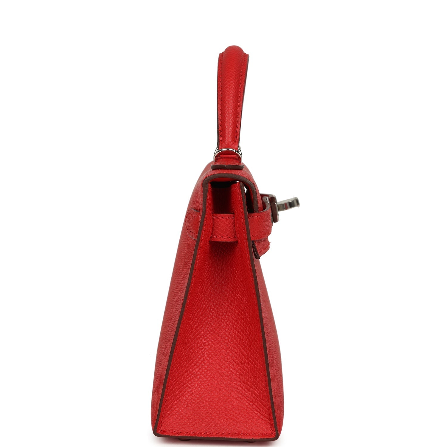 Hermes Kelly Sellier 20 Rouge de Coeur Epsom Palladium Hardware