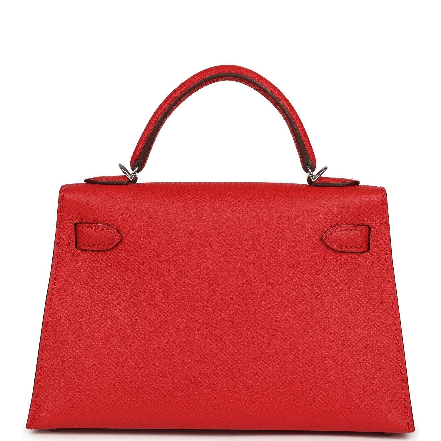 Hermes Kelly Sellier 20 Rouge de Coeur Epsom Palladium Hardware