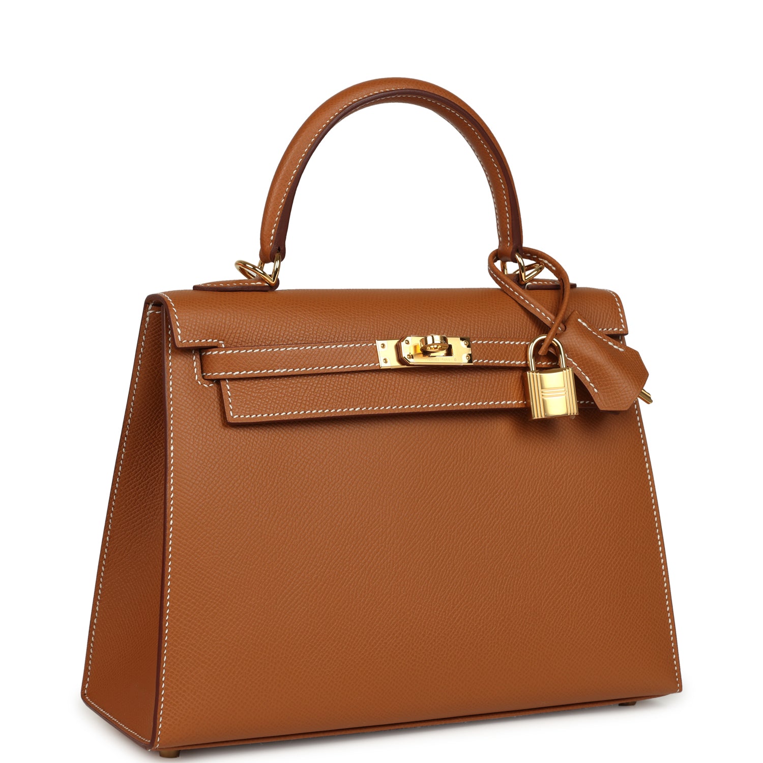 Hermes Kelly Sellier 25 Gold Epsom Gold Hardware