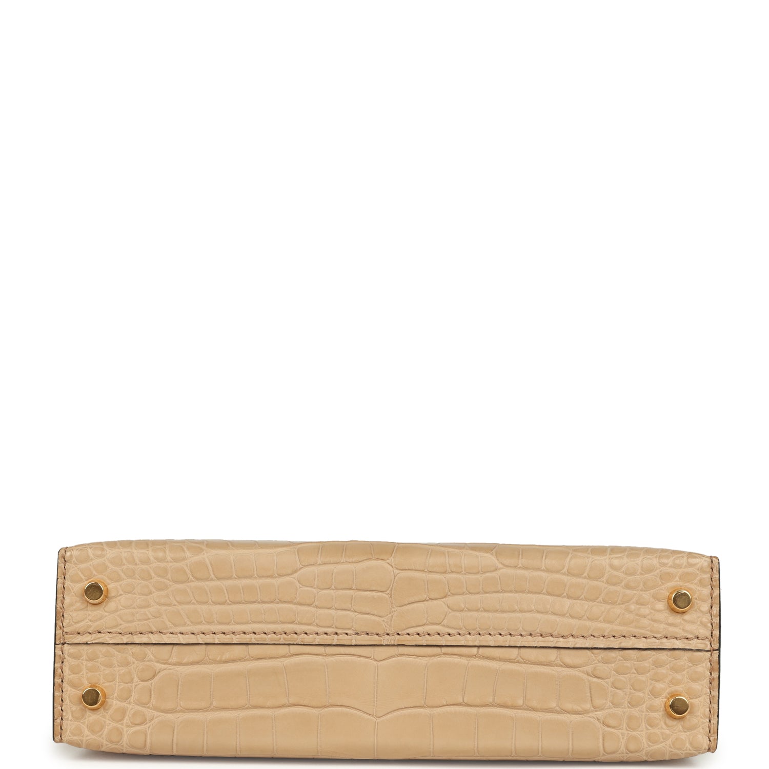 Hermes Kelly Sellier 20 Chai Matte Alligator Gold Hardware