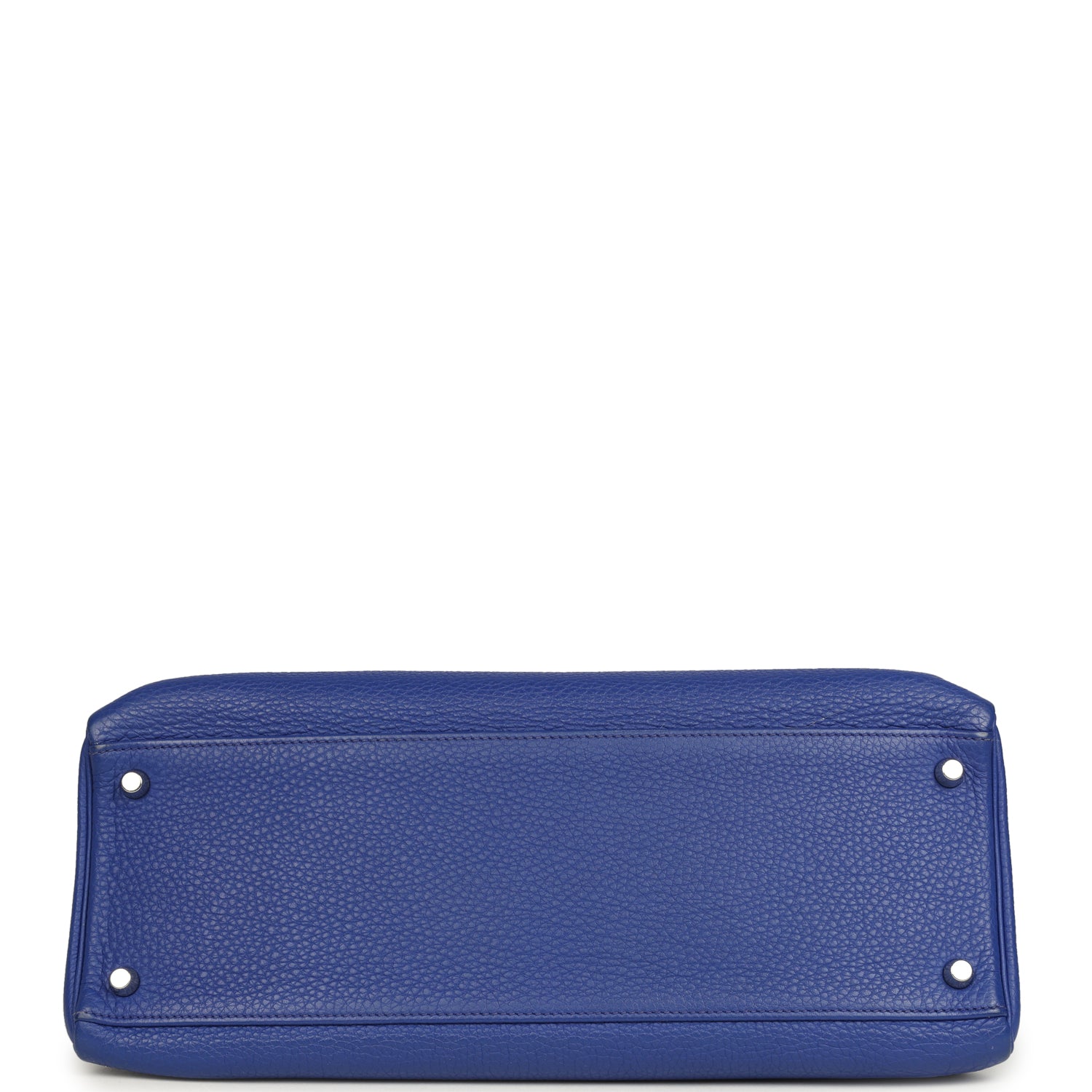 Pre-owned Hermes Kelly Retourne 35 Bleu Electric Togo Palladium Hardware